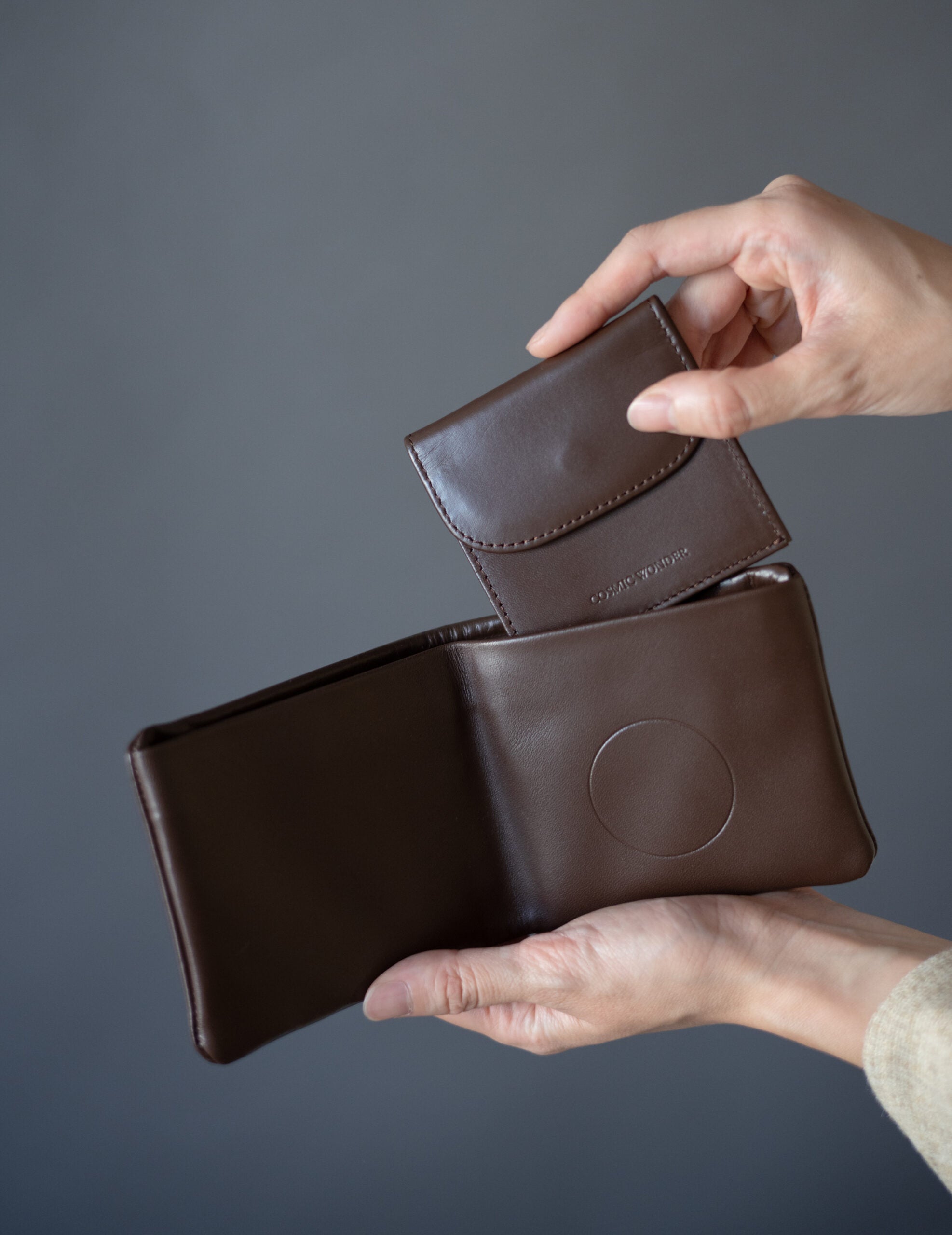 Light Leather Bifold Wallet・Brown