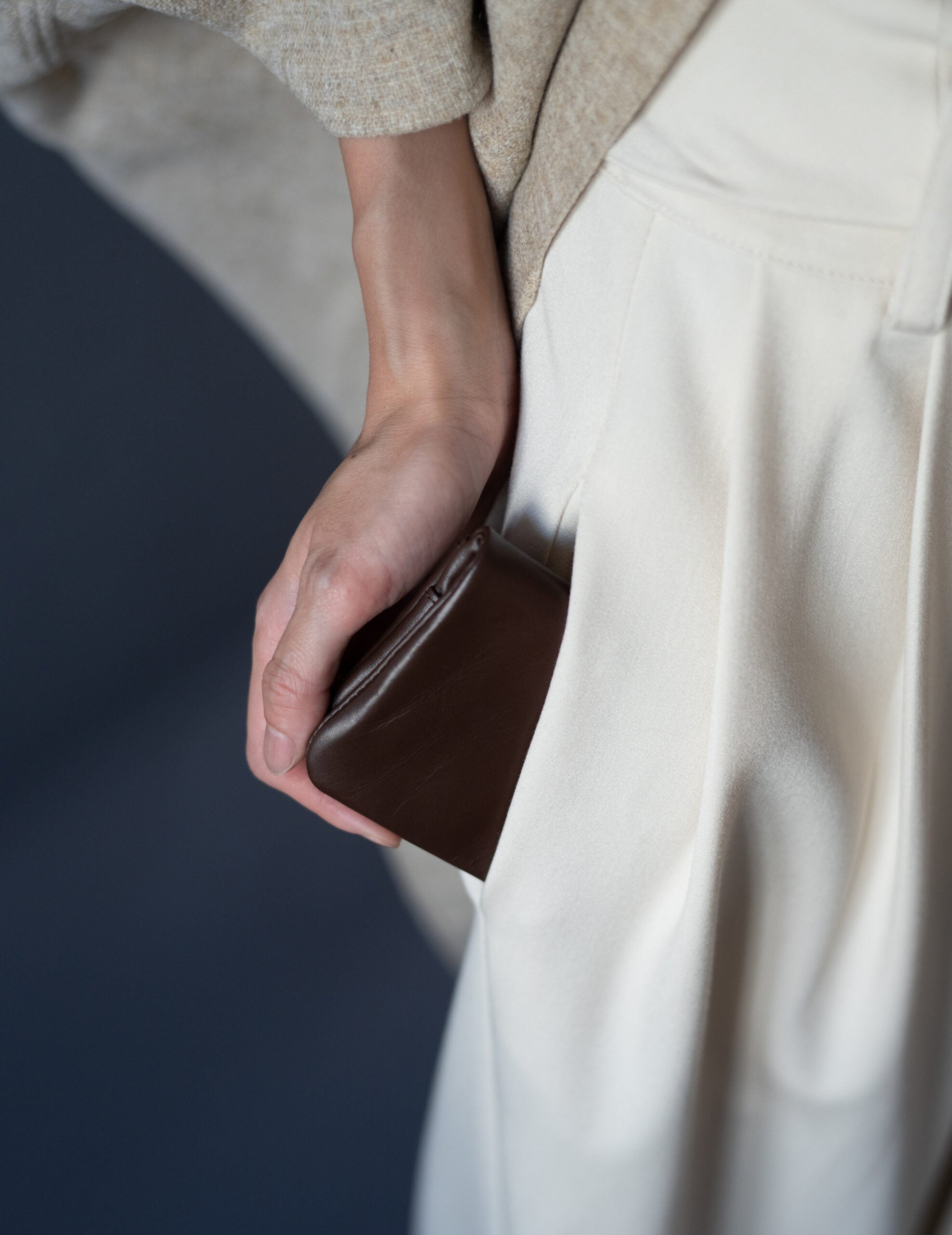 Light Leather Coin Case・Brown