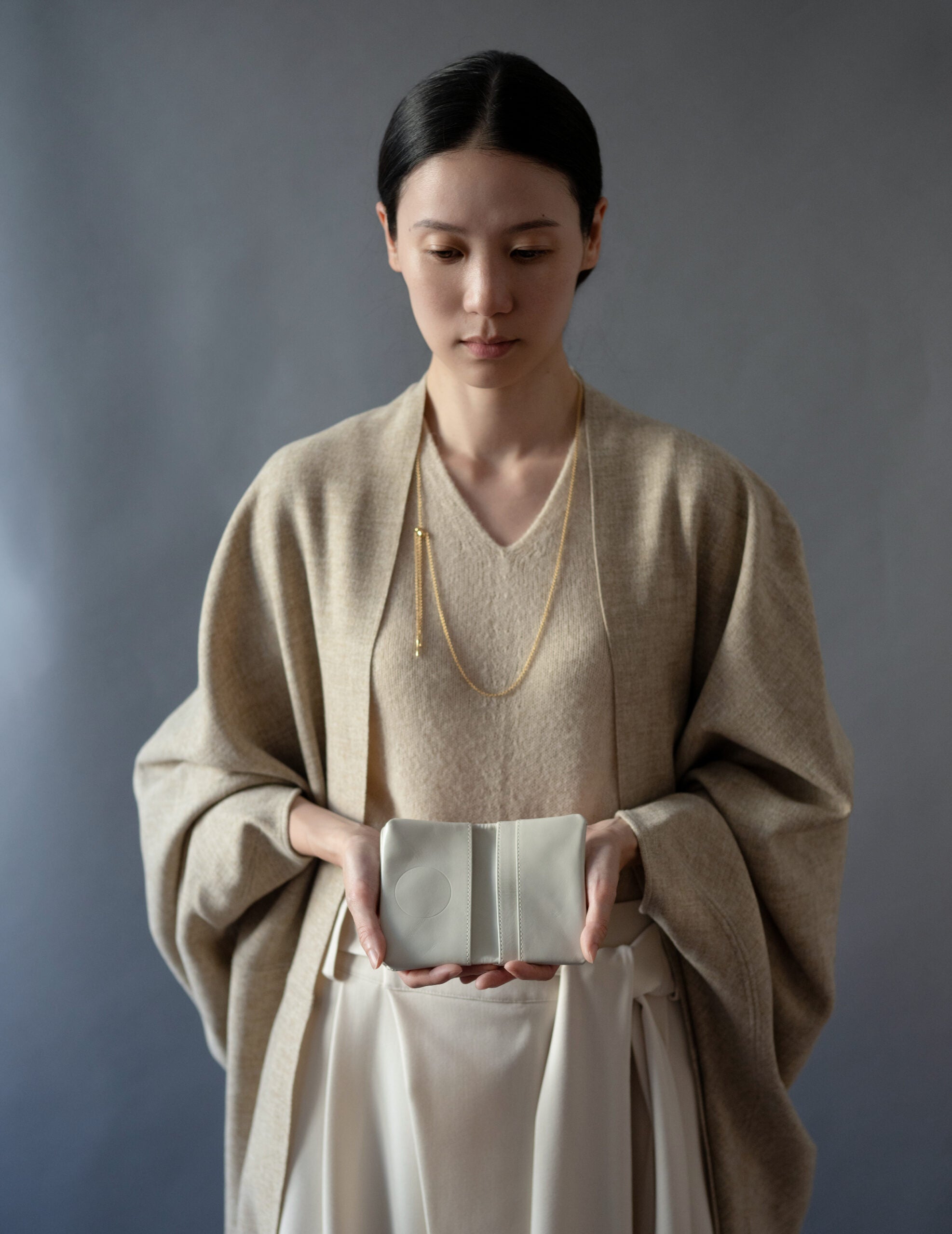 Light Leather Card Case・Grey