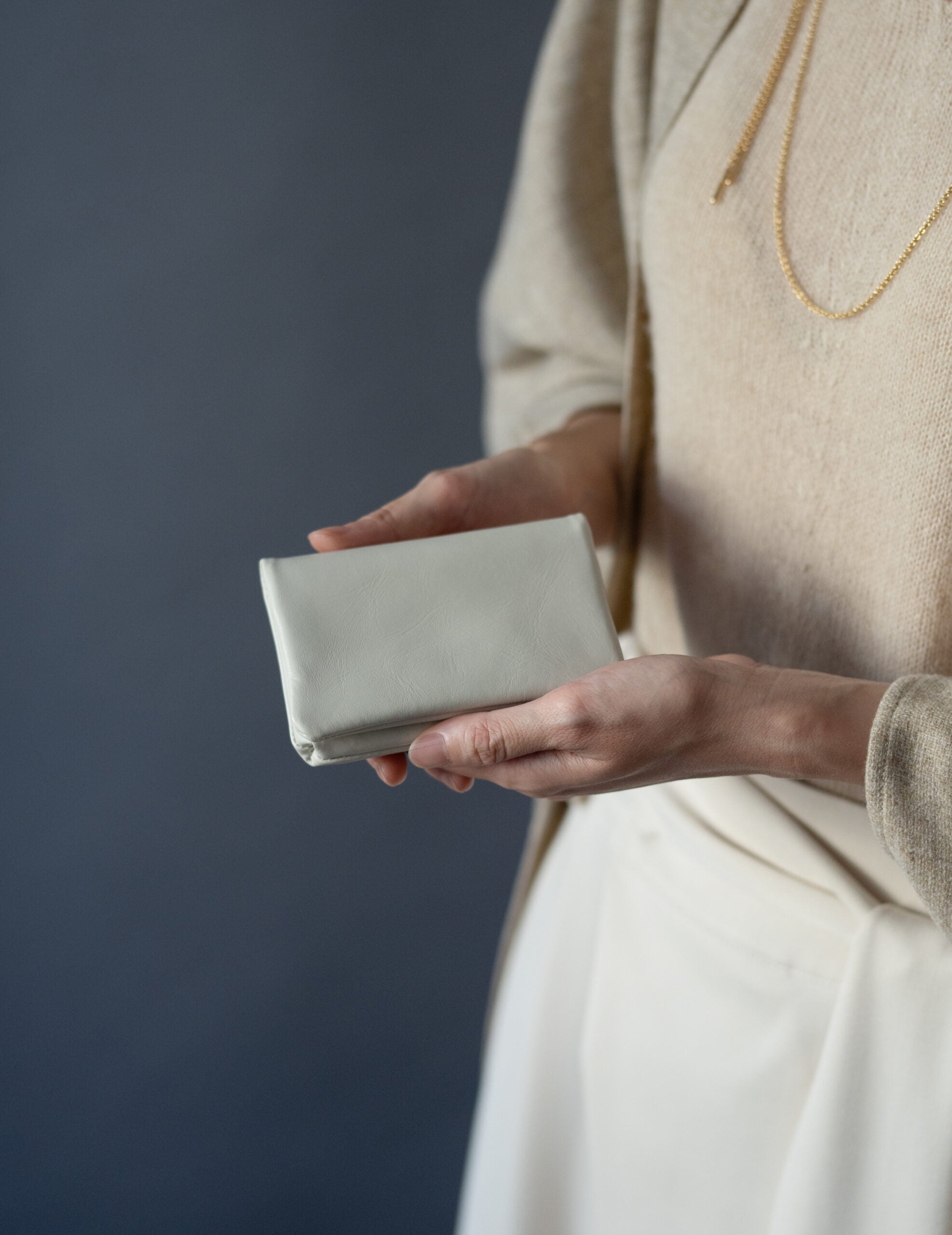 Light Leather Card Case・Grey