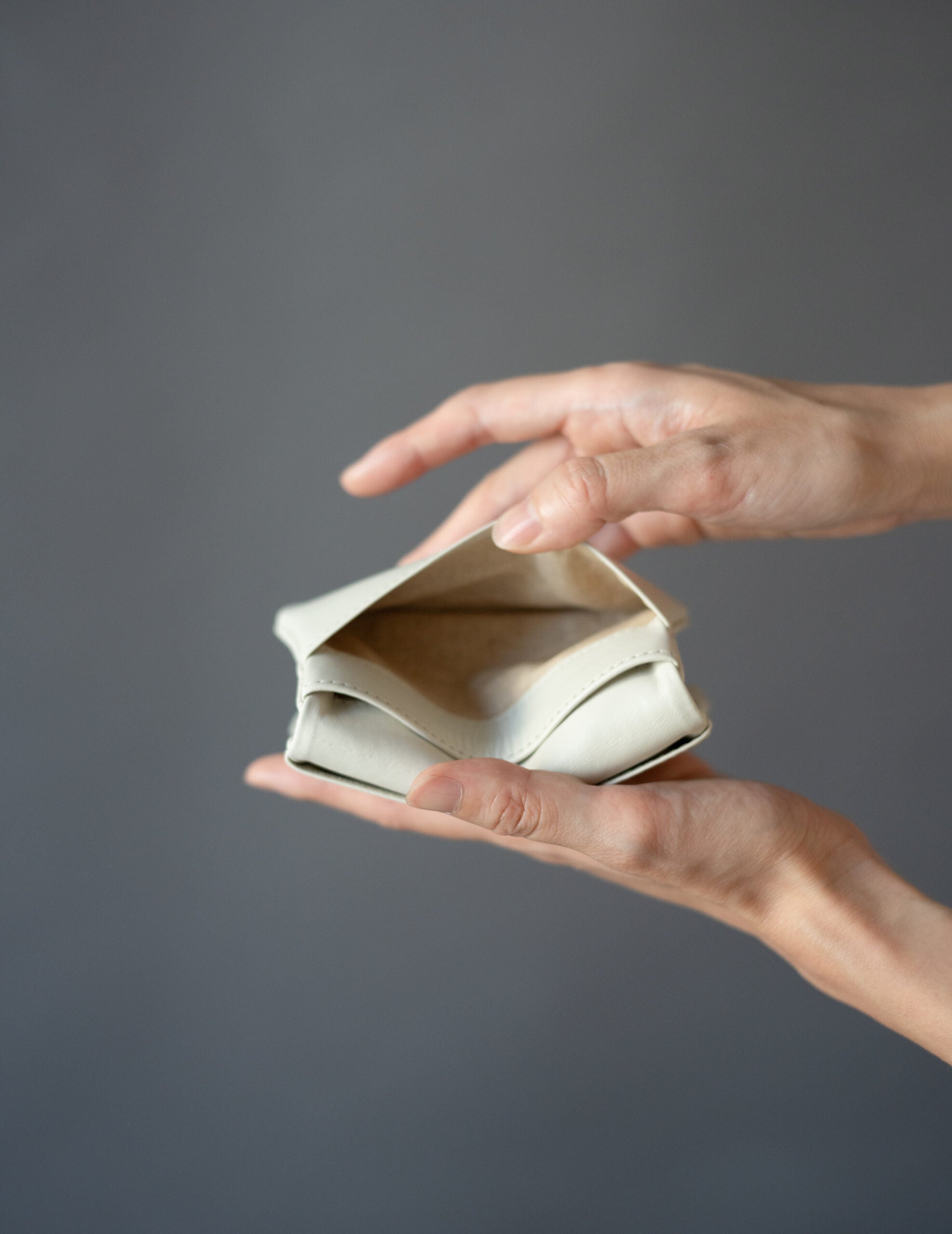 Light Leather Card Case・Grey