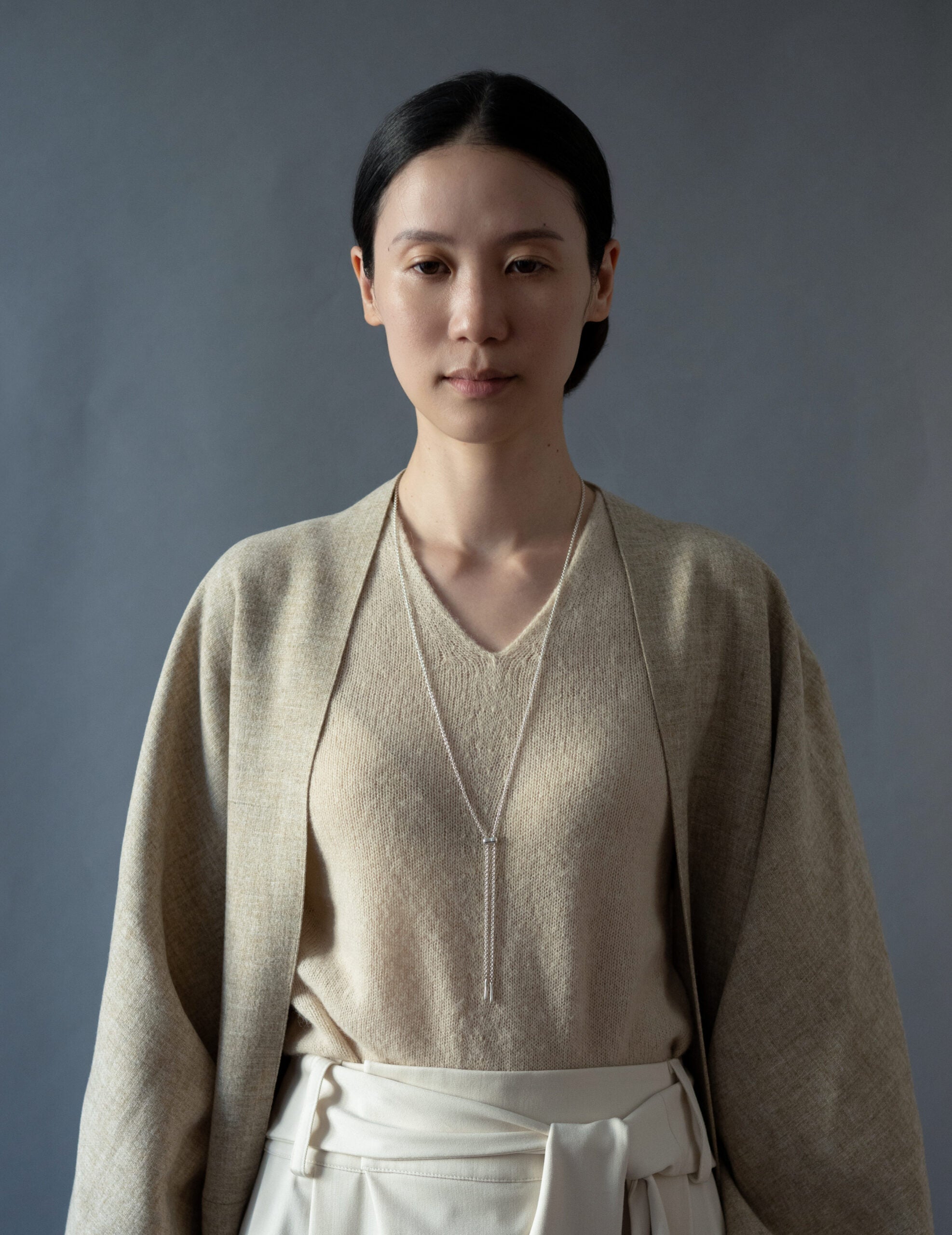 Cord 可調節長鍊・銀色