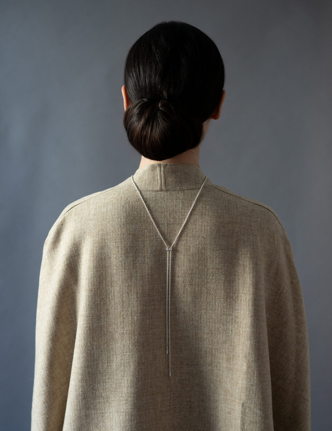 Cord 可調節長鍊・銀色