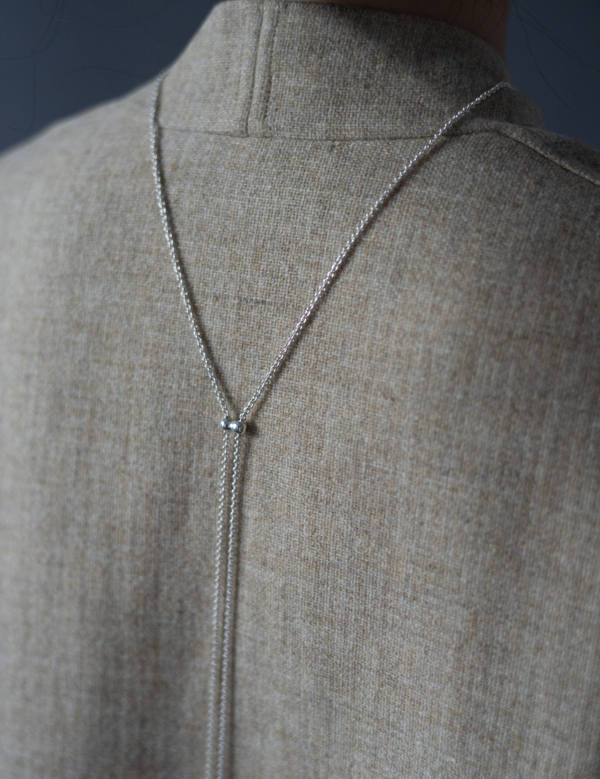 Cord 可調節長鍊・銀色