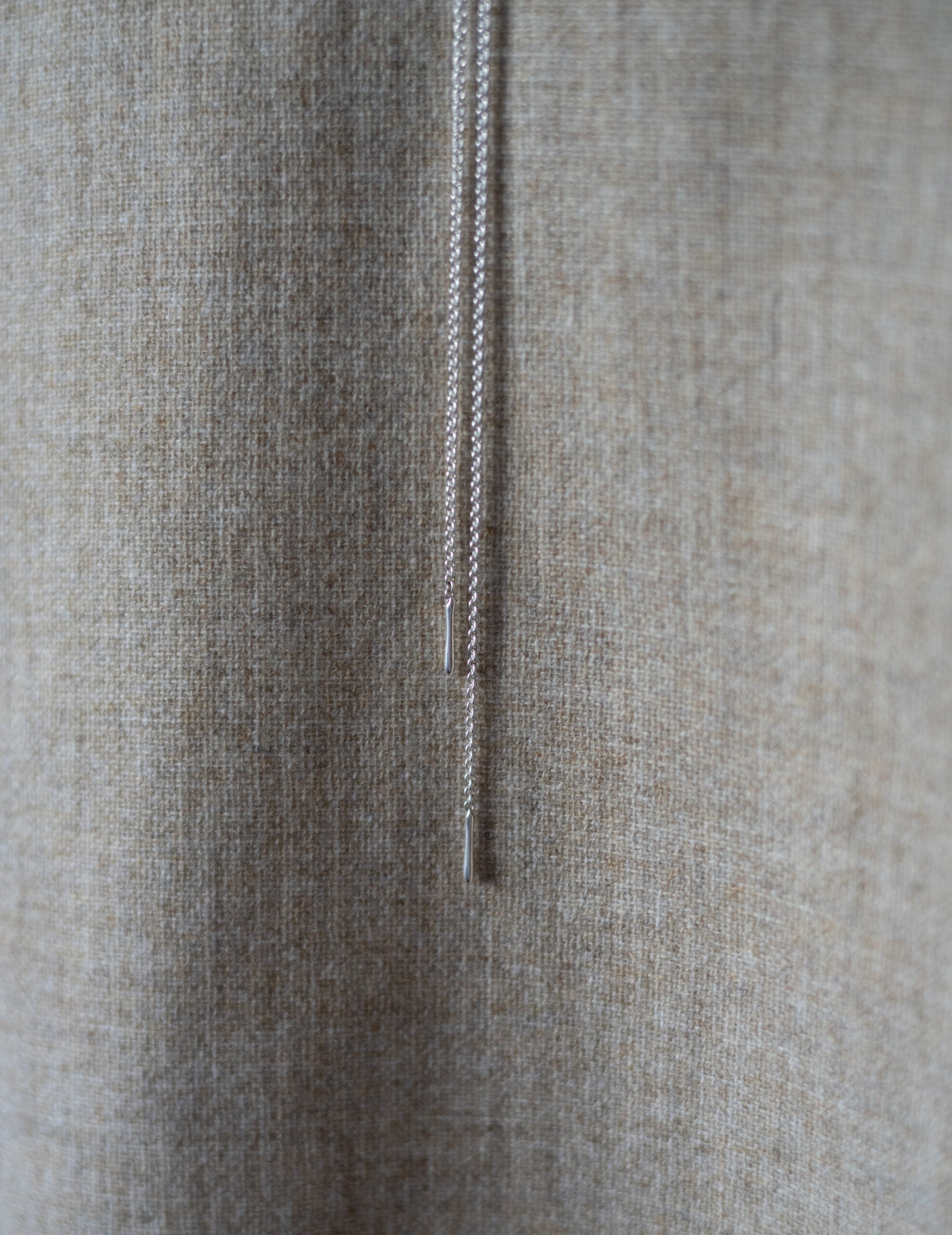 Cord 可調節長鍊・銀色