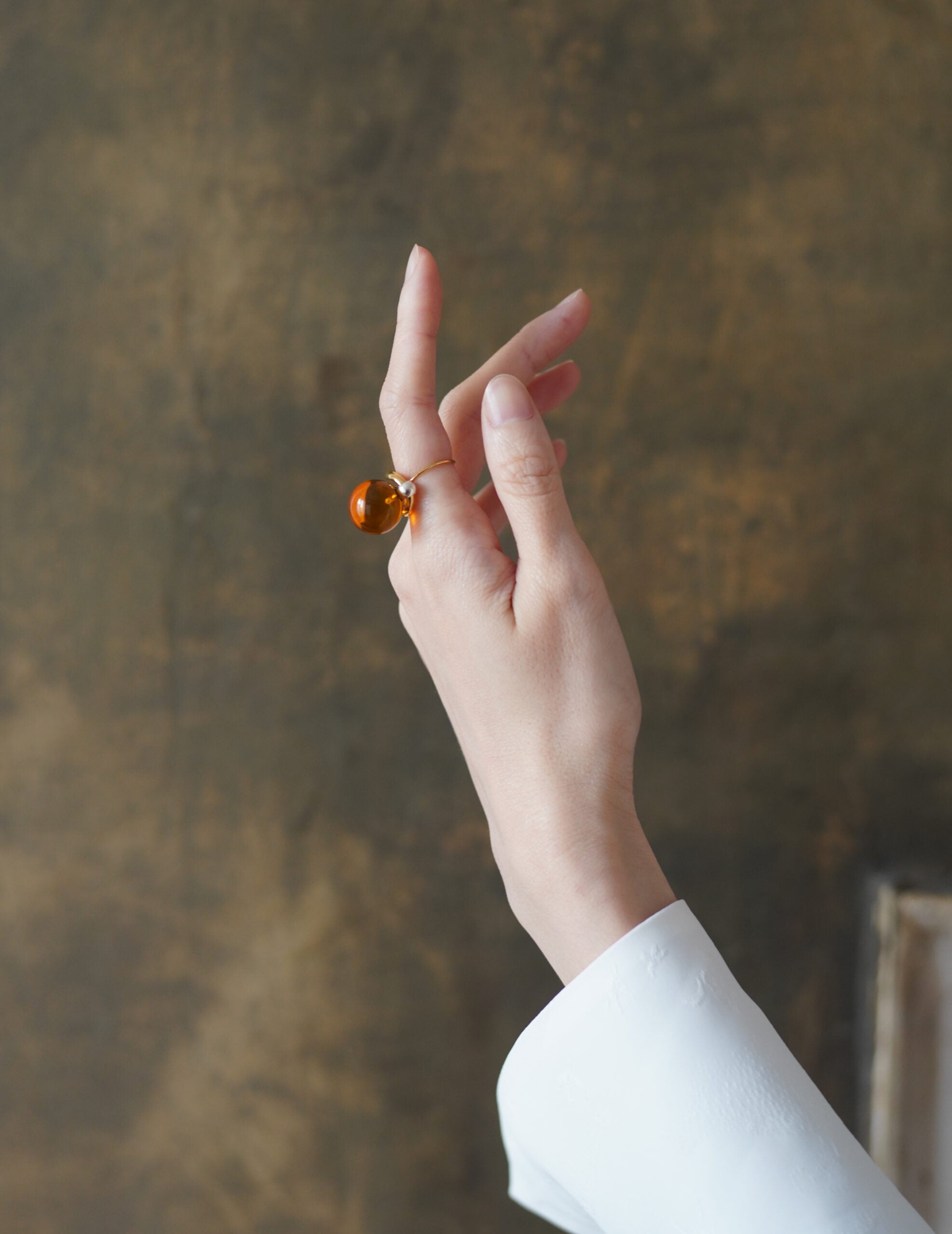 Wave Pierces Calm·耳環&琥珀吊墜組合