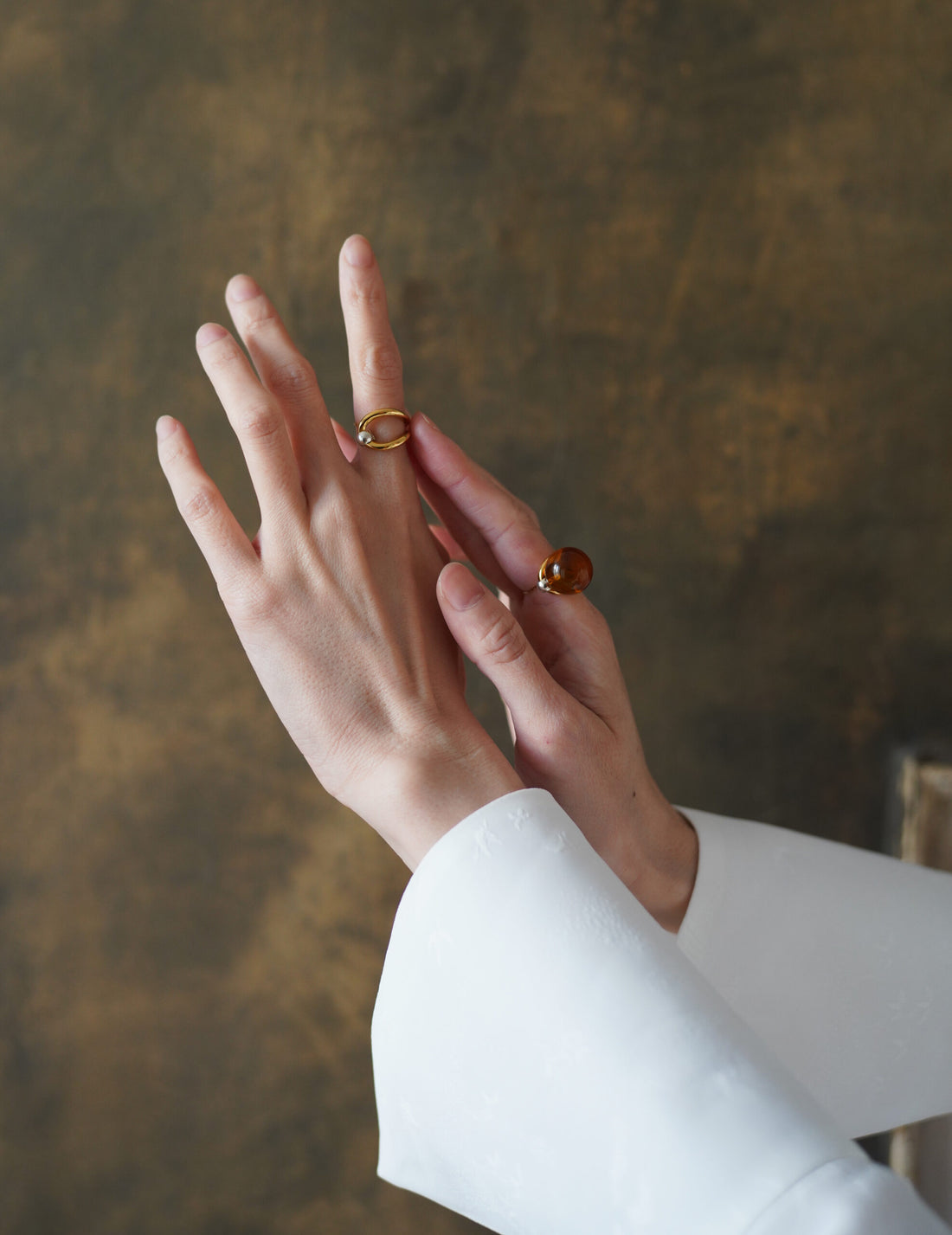 Wave Pierces Calm·耳環&琥珀吊墜組合