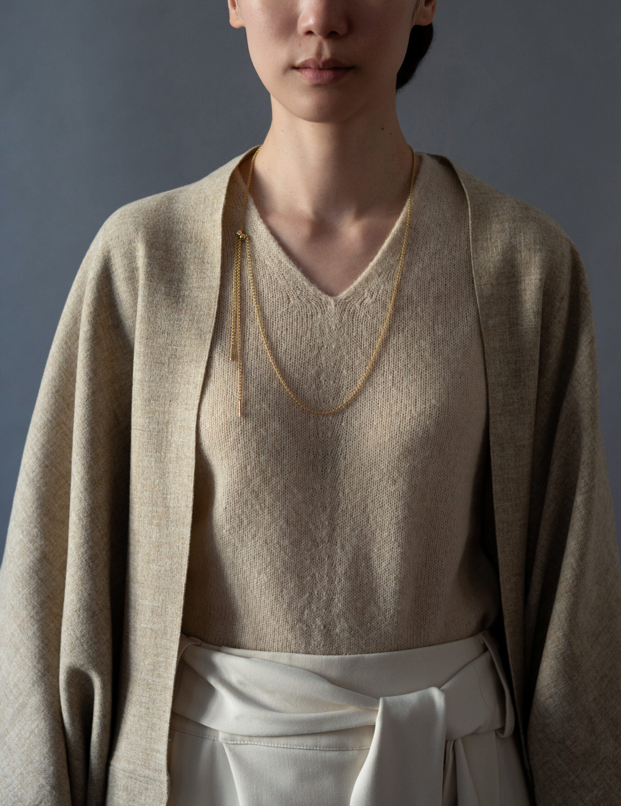 Cord 可調節長鍊・金色