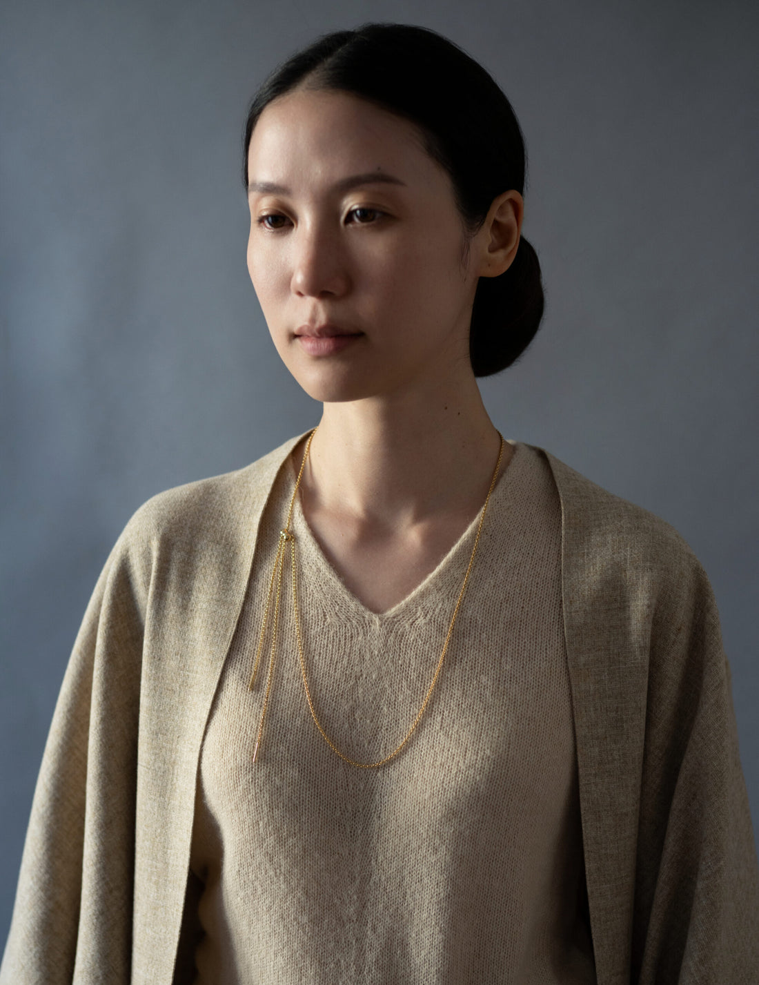 Cord 可調節長鍊・金色