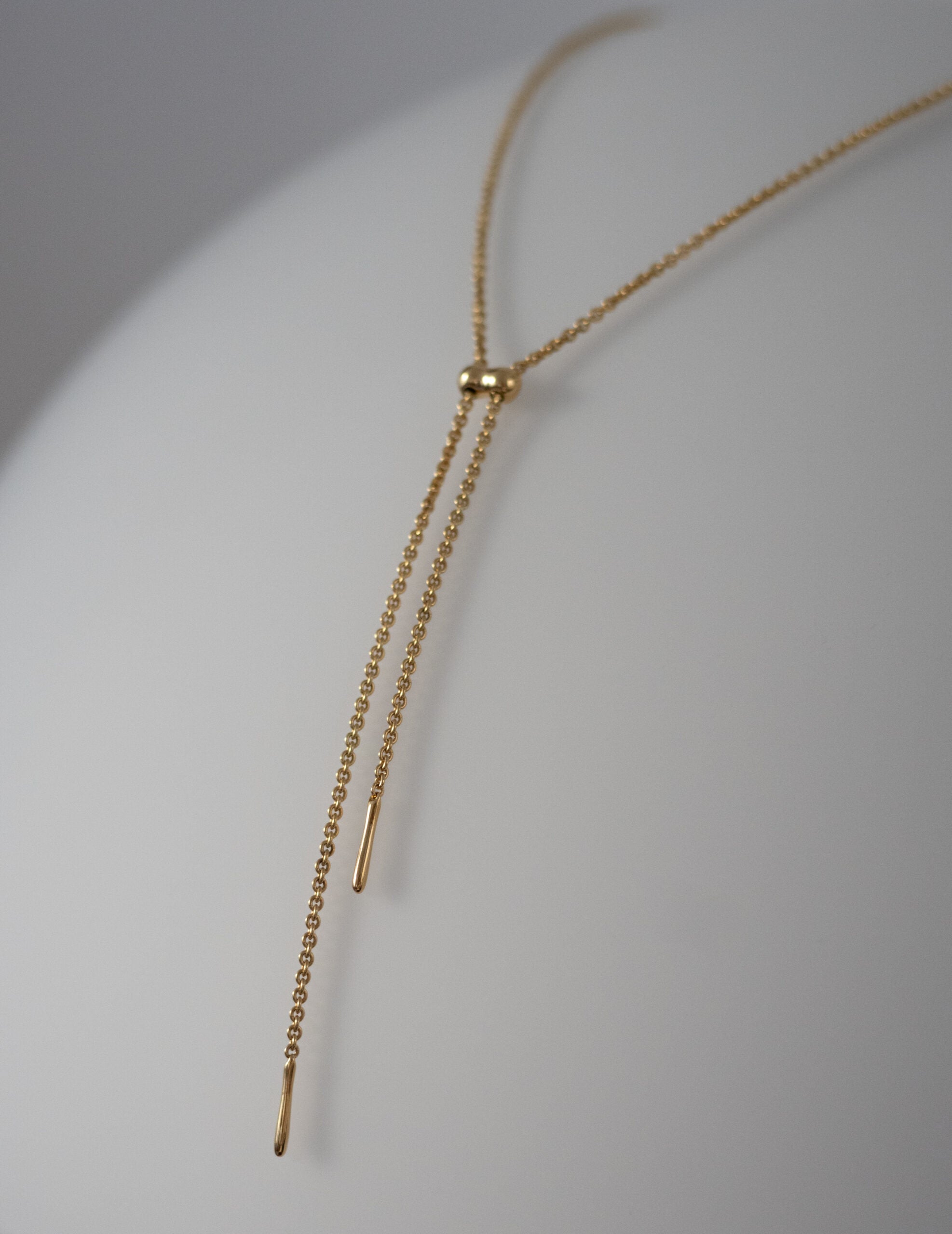 Cord 可調節長鍊・金色