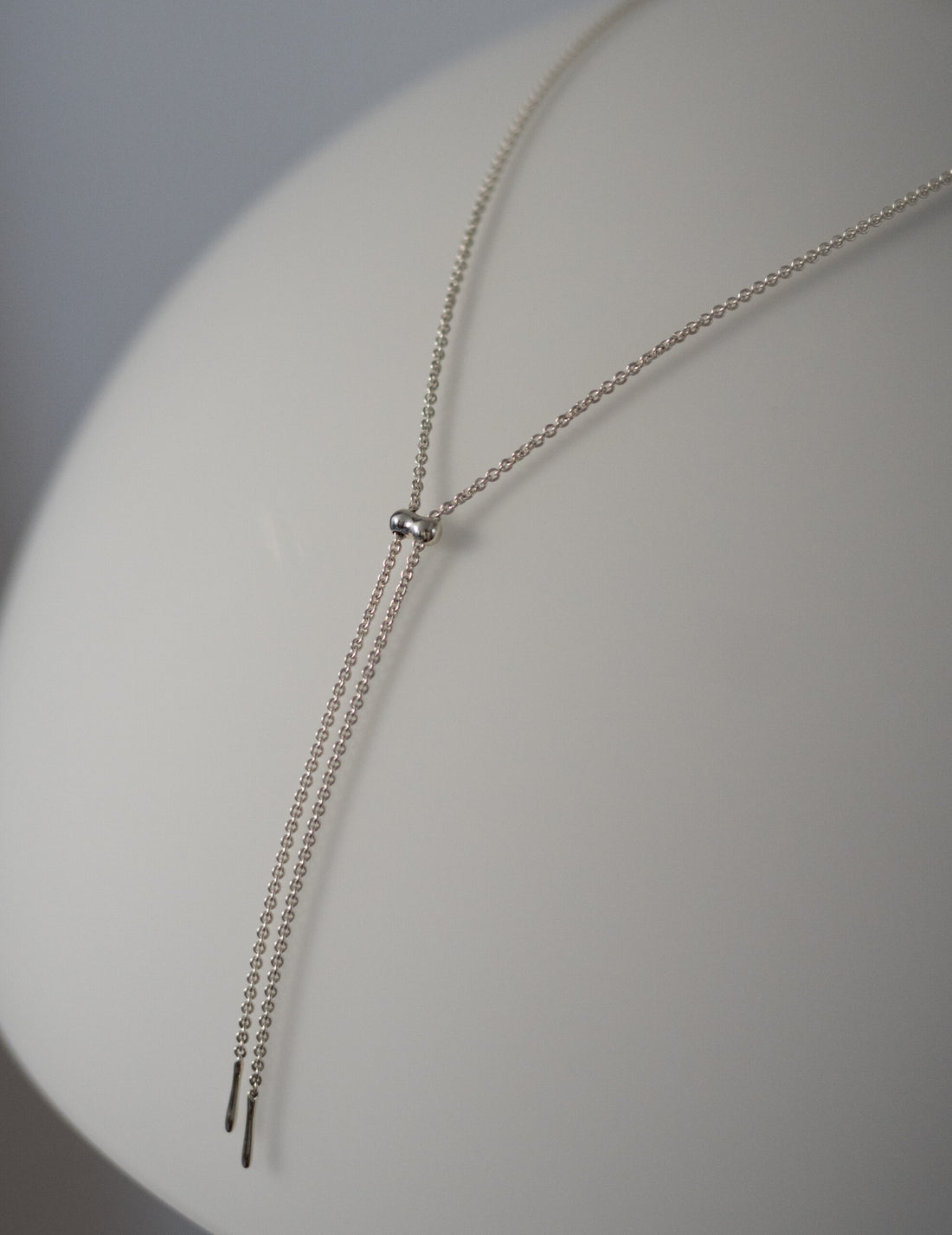 Cord 可調節長鍊・銀色