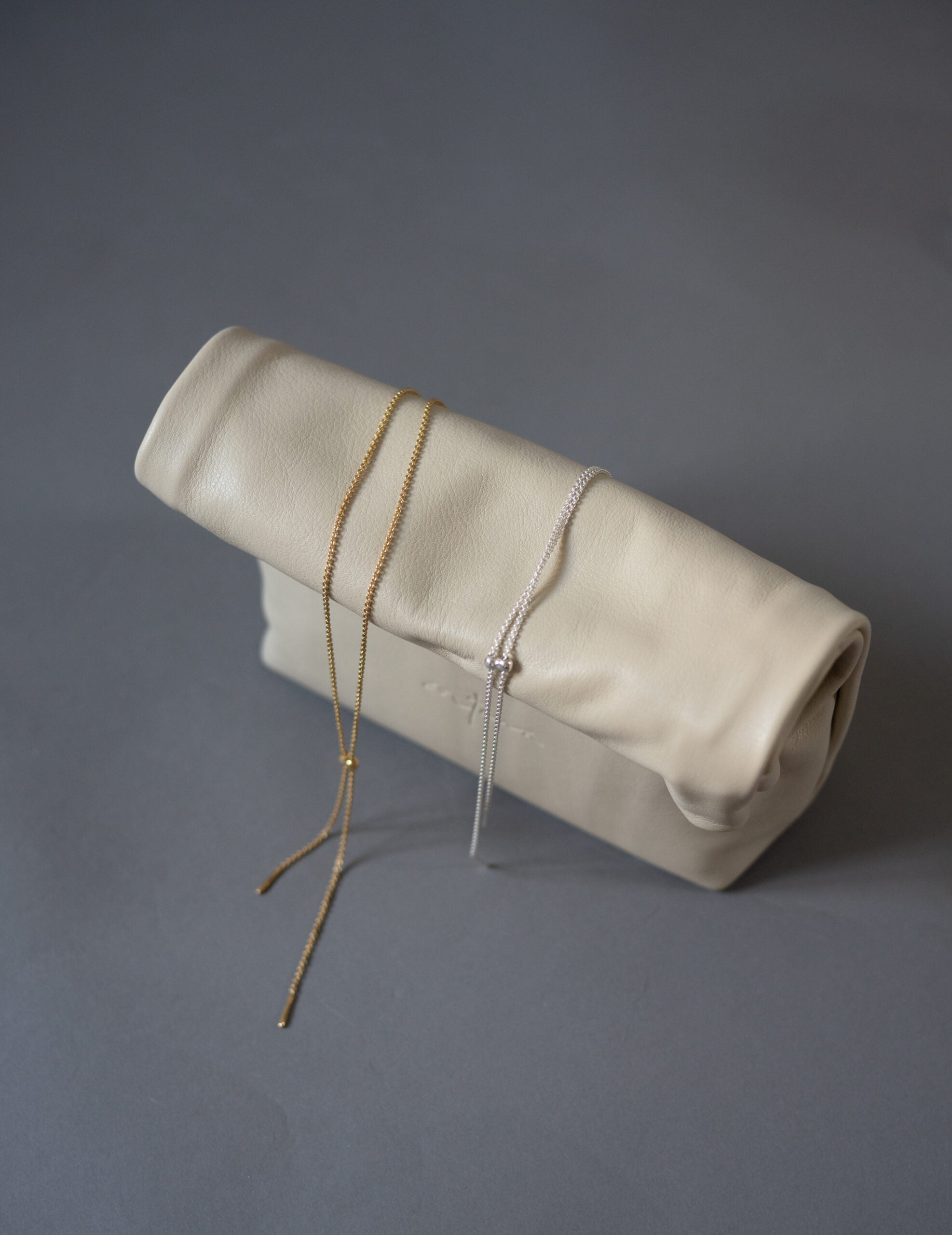 Cord 可調節長鍊・銀色