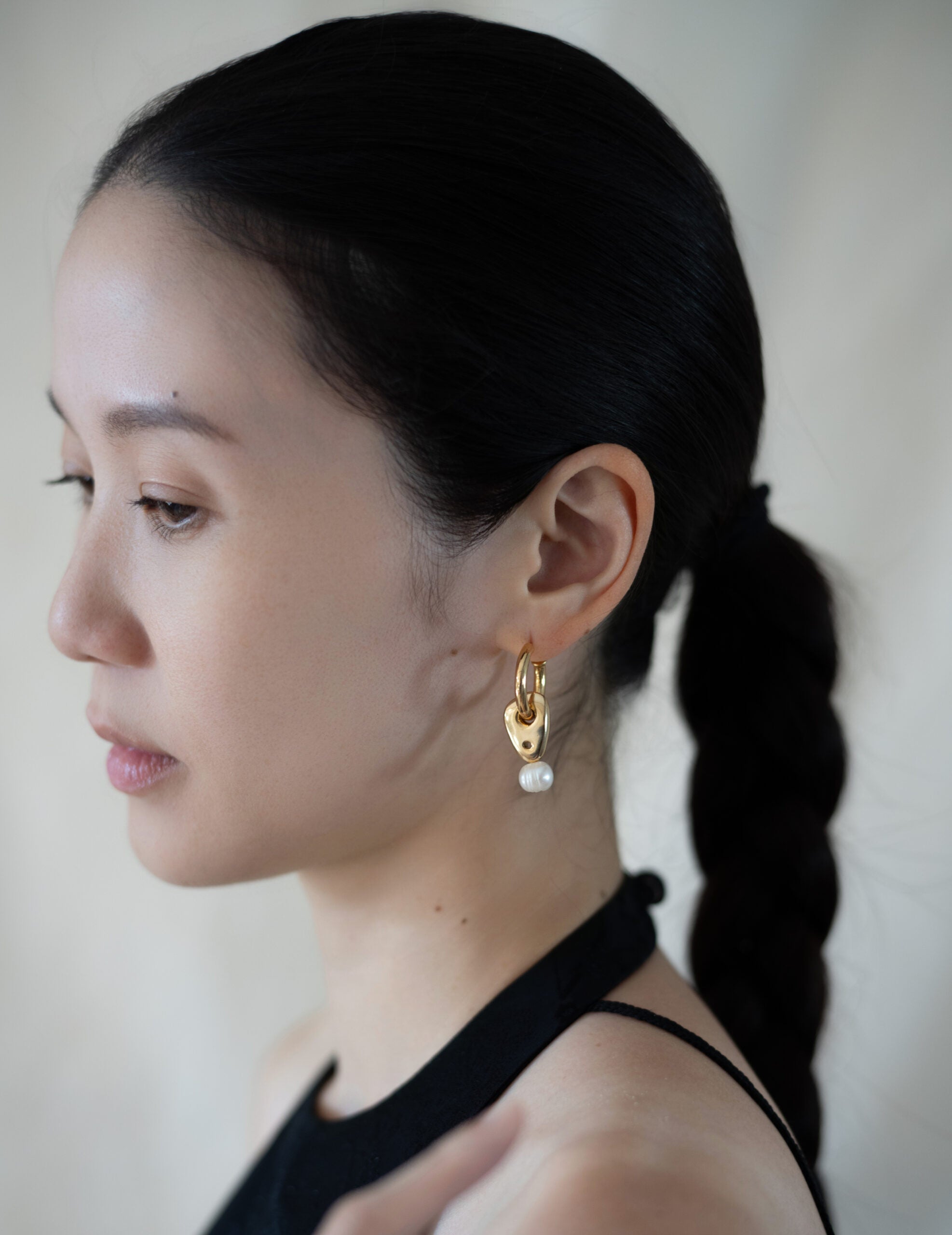 Freshwater Pearl Earrings・Gold