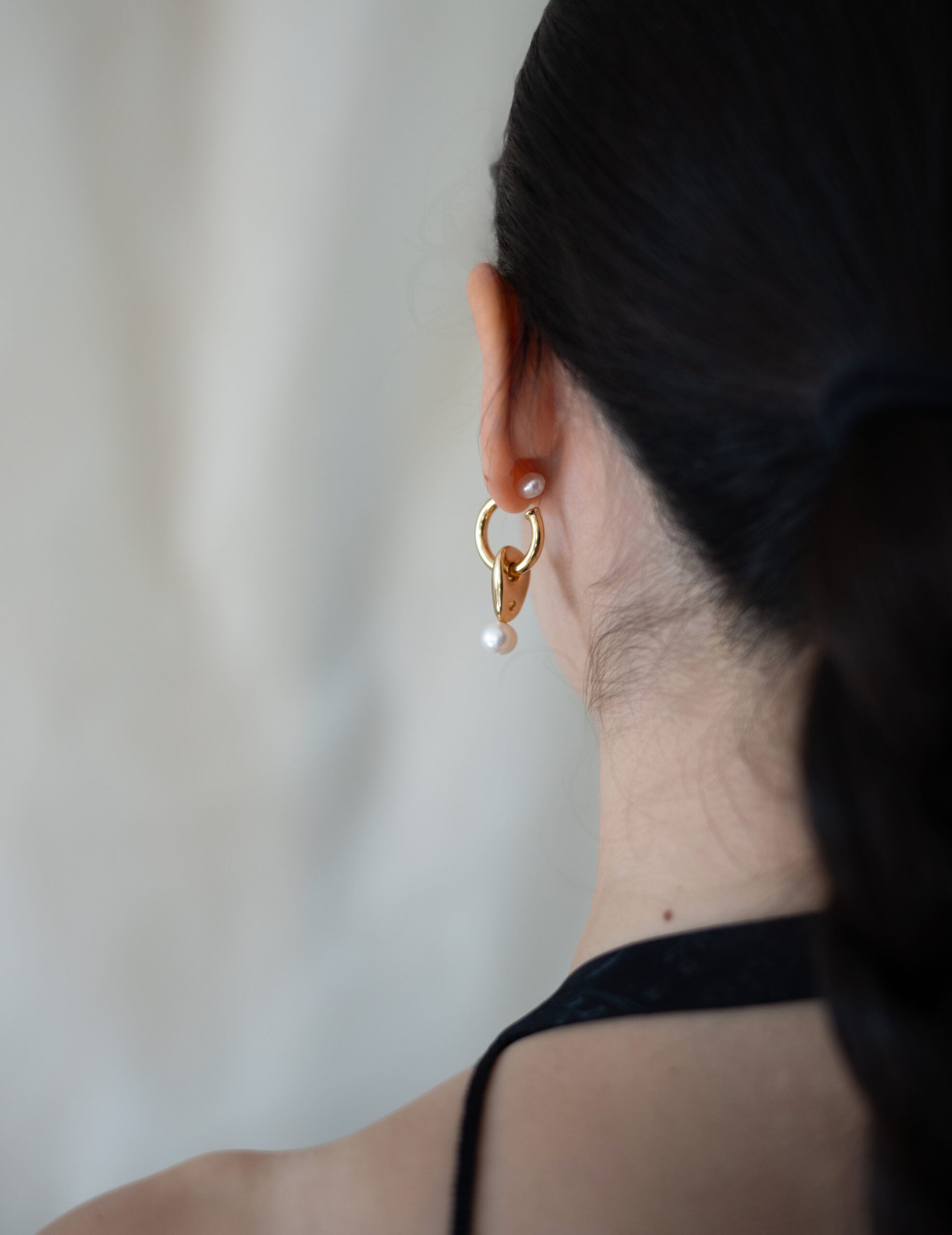 Freshwater Pearl Earrings・Gold