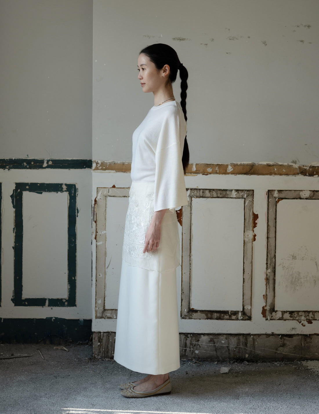 KAMA Merino Wool Top・Stone