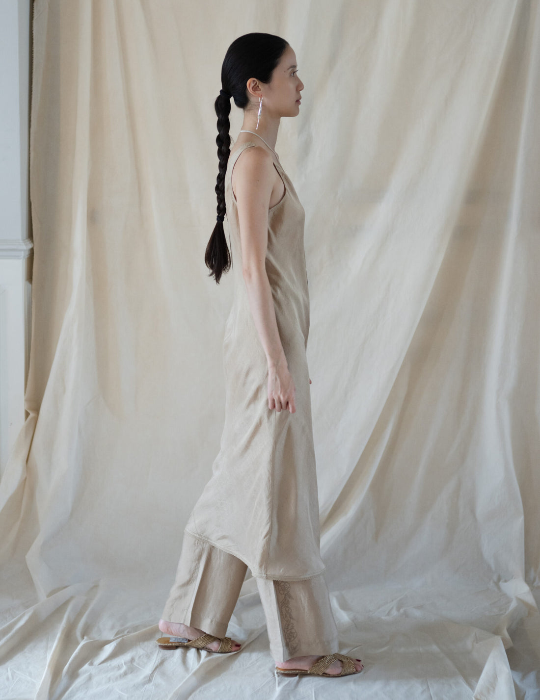 DAPHNE LONG SLIPDRESS・Gold