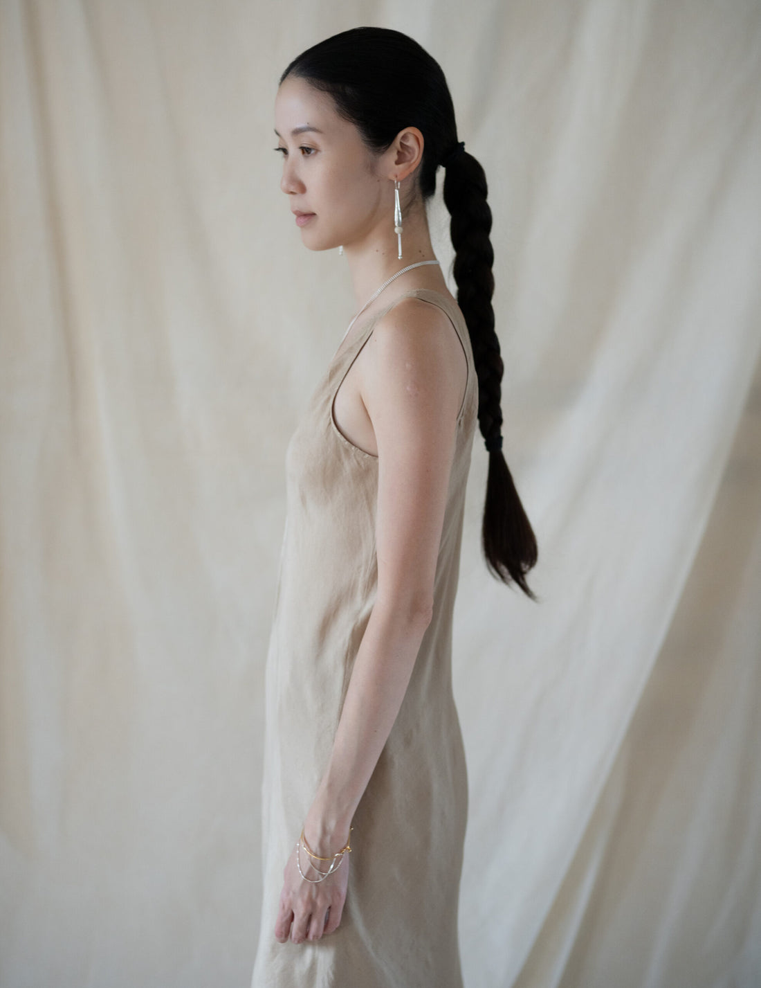 DAPHNE LONG SLIPDRESS・Gold