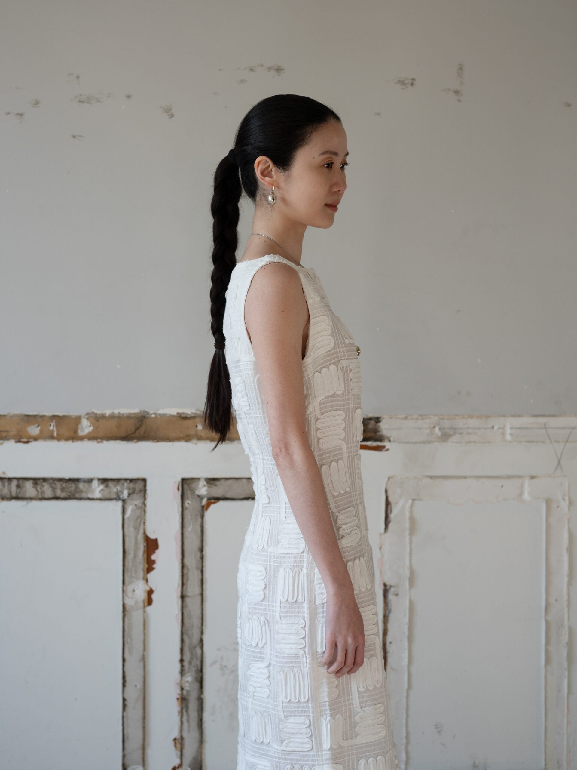 Dreya Ramie Dress・Ivory