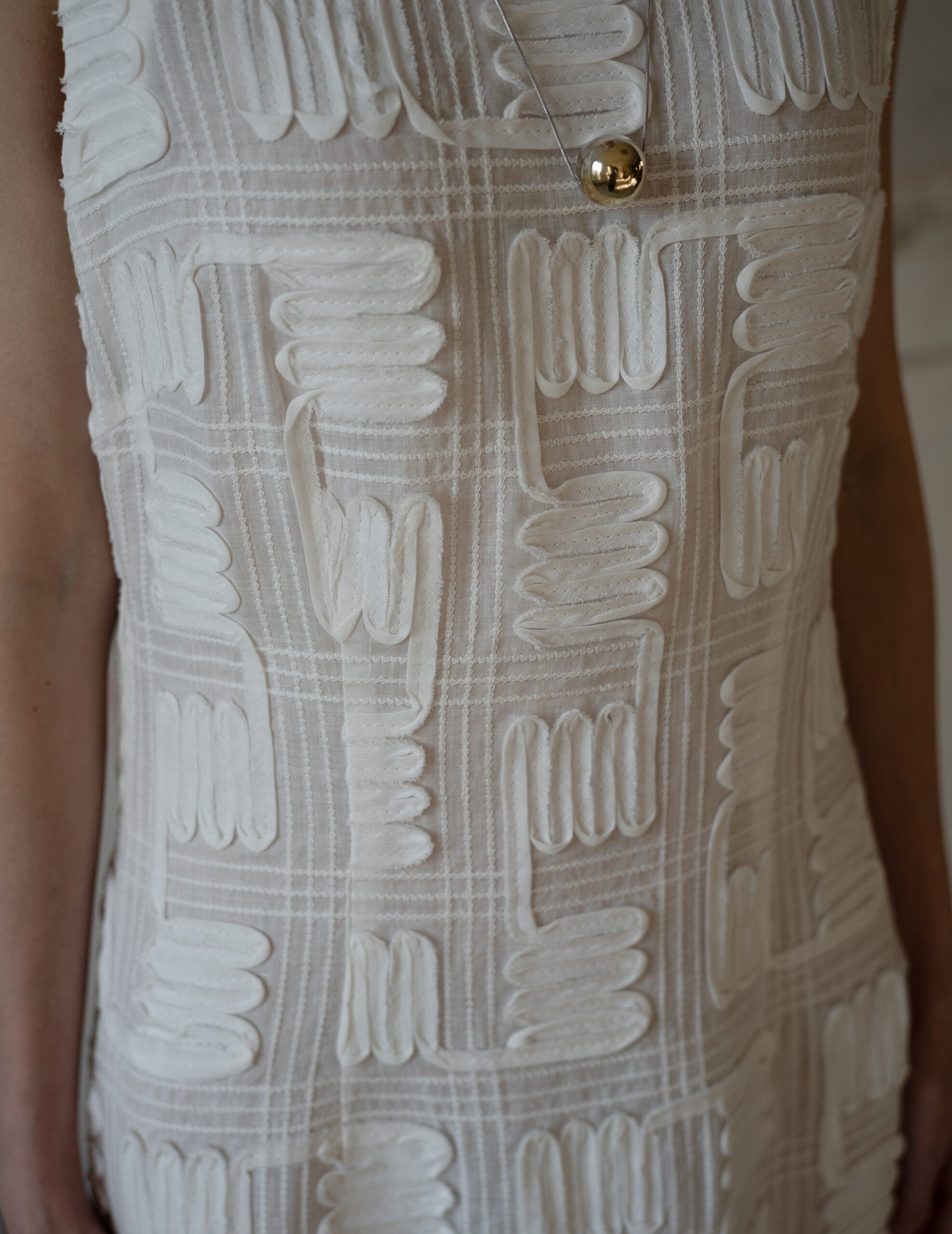 Dreya Ramie Dress・Ivory