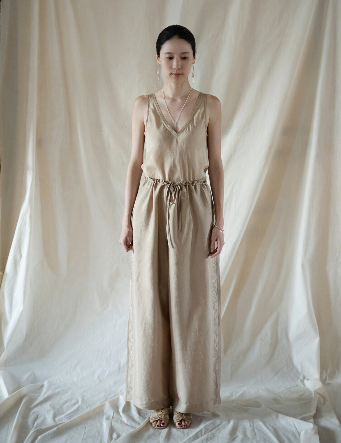 DAPHNE LONG SLIPDRESS・Gold