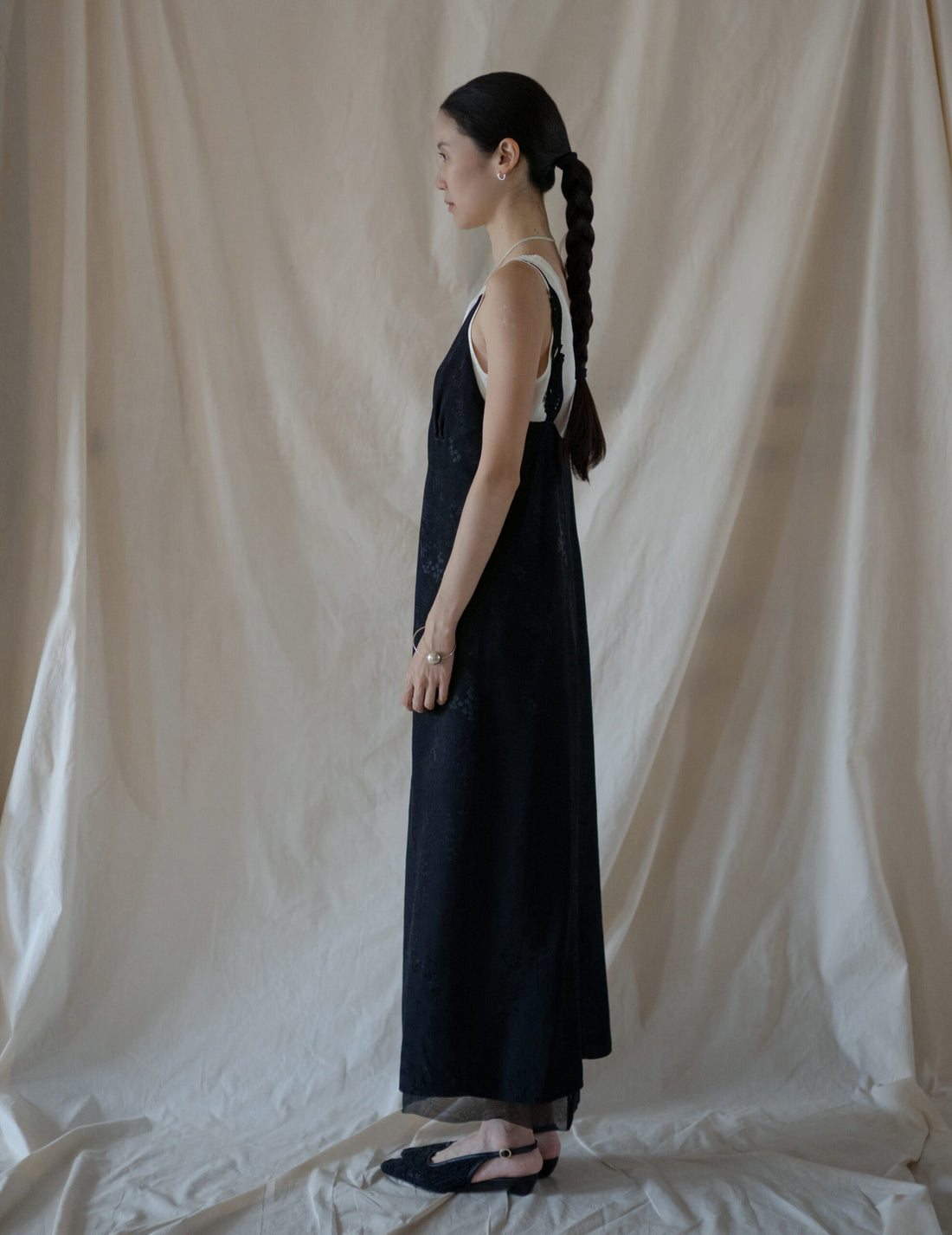 DAPHNE LONG SLIPDRESS・White