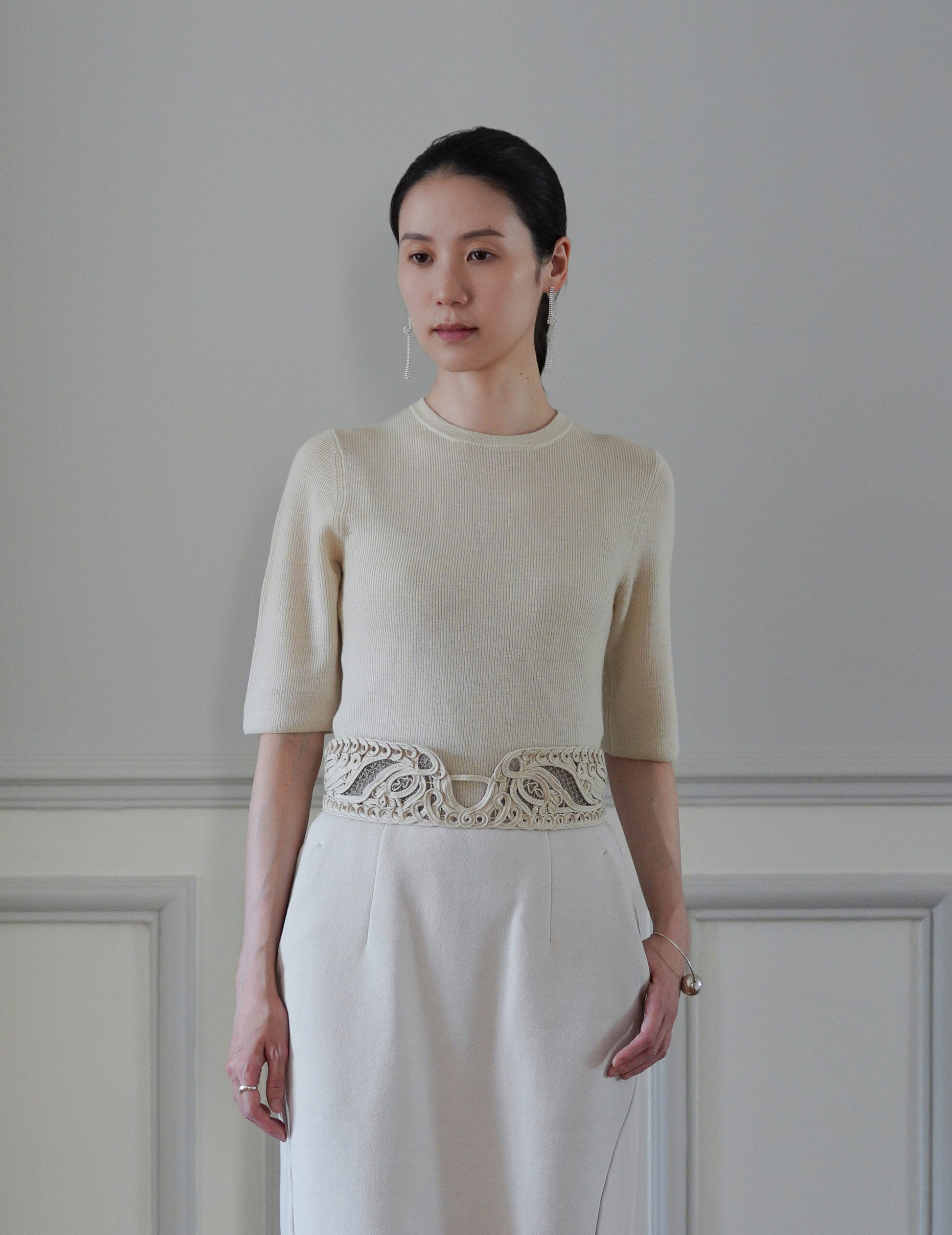 Kami Cashmere Top・Ivory