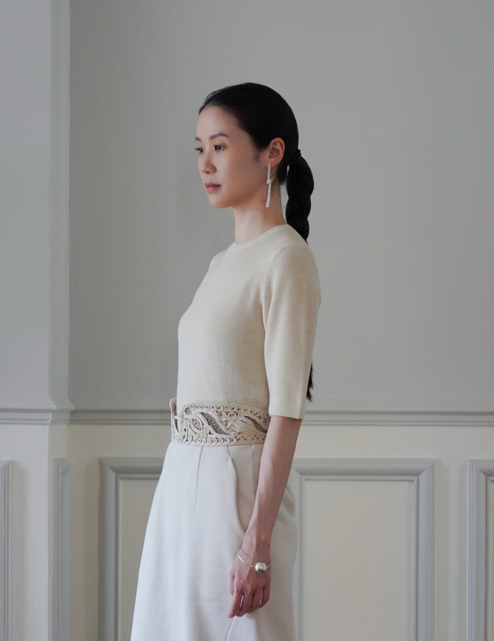 Kami Cashmere Top・Ivory