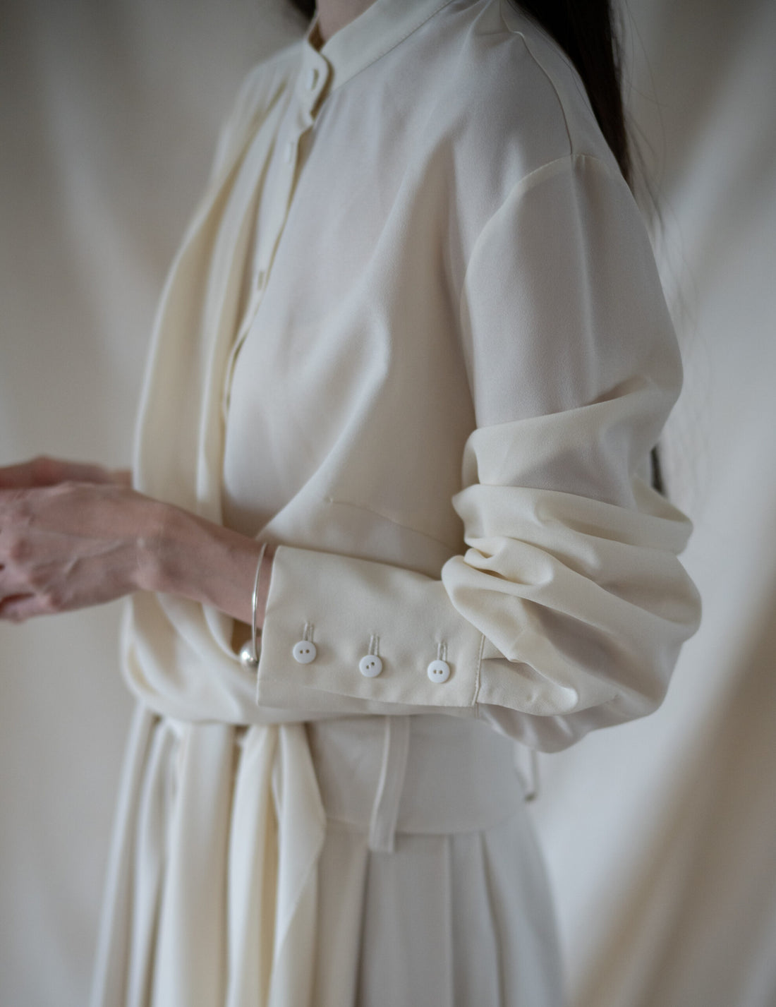 Belt Fringe Shirt・Ivory