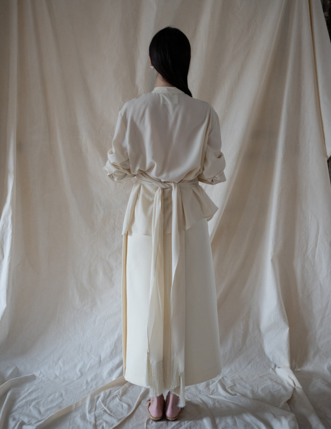 Belt Fringe Shirt・Ivory