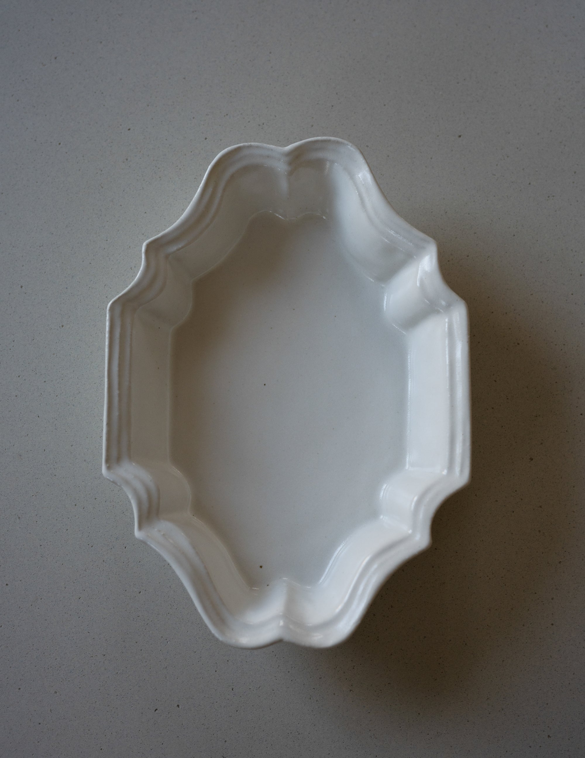 White Glazed Deep Square Plate