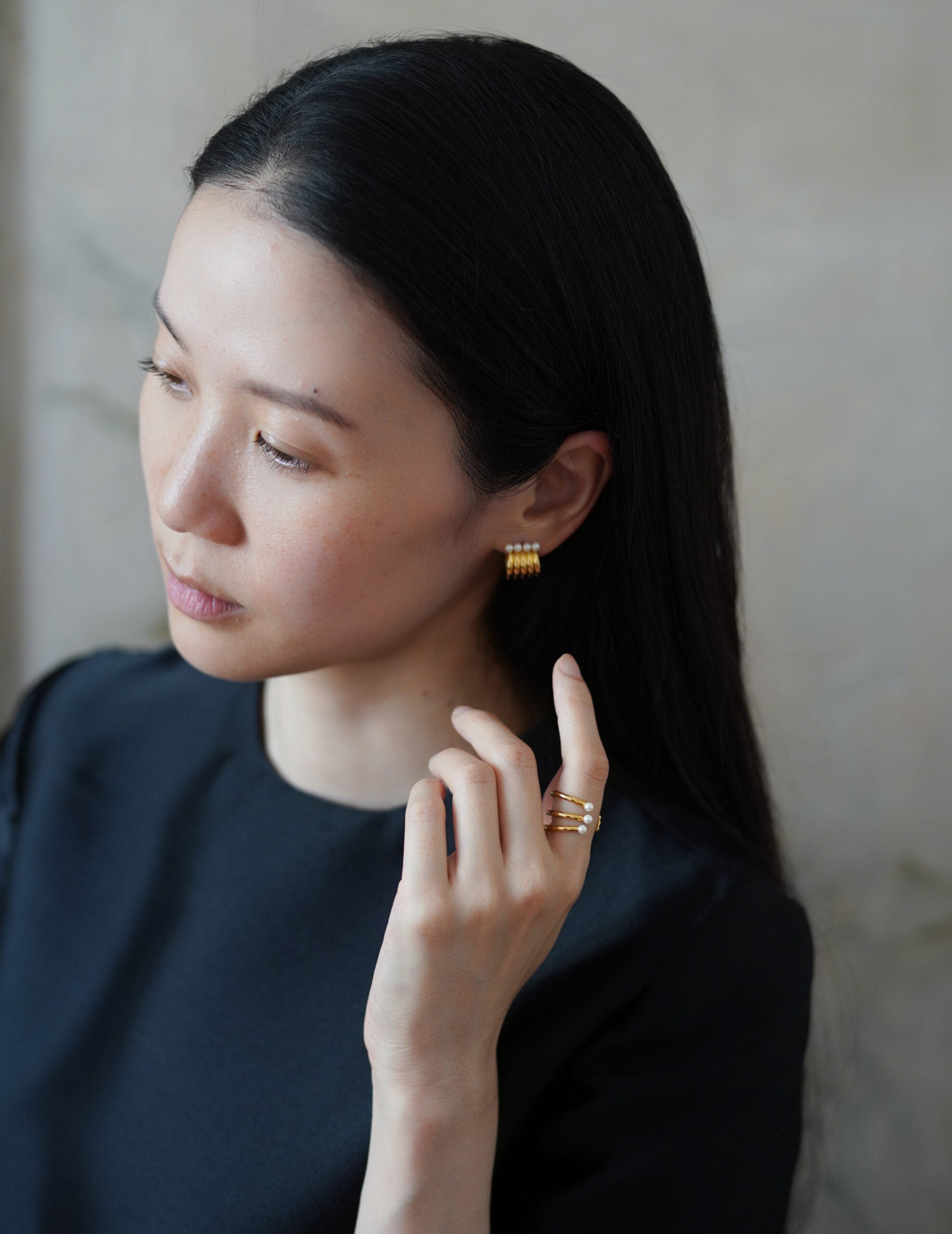 mature.01 耳釘・金色