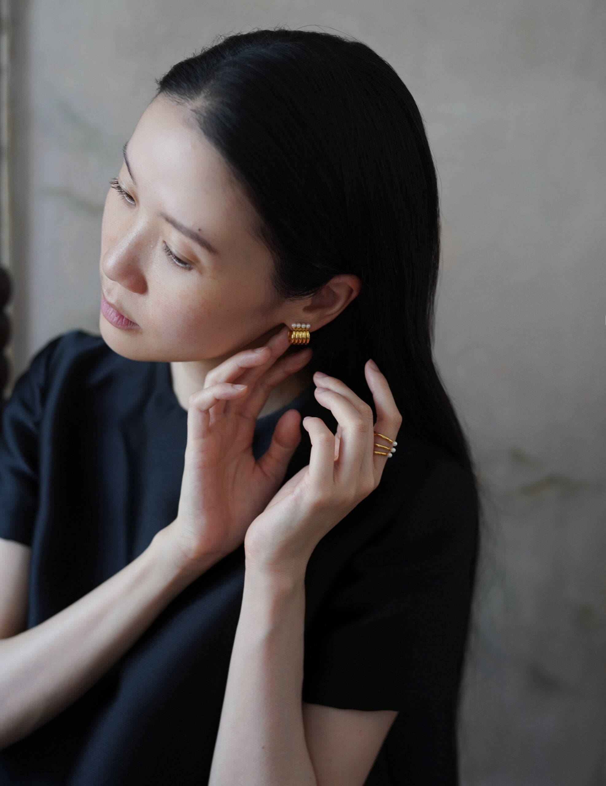 mature.01 耳釘・金色