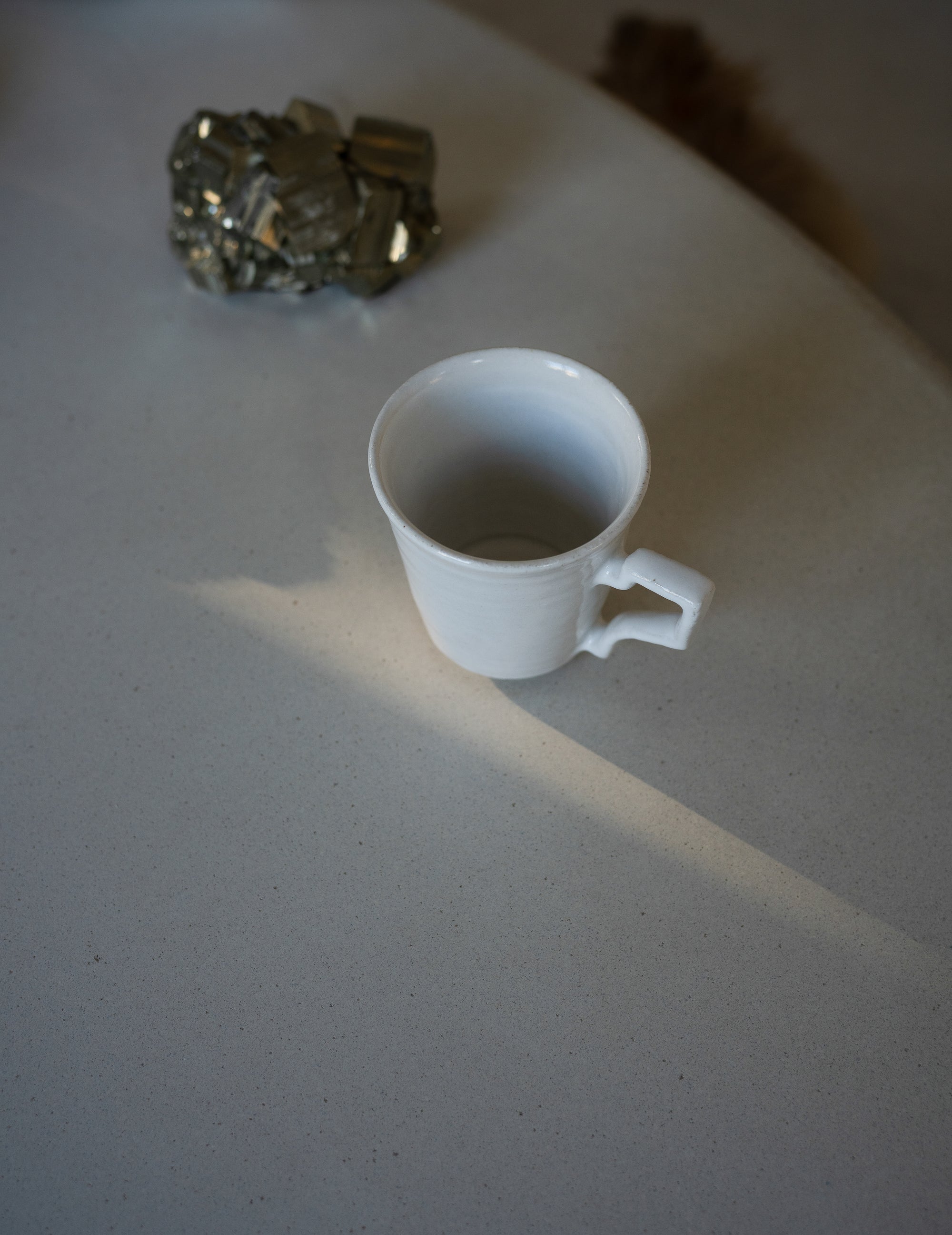White Glazed Mug Cup