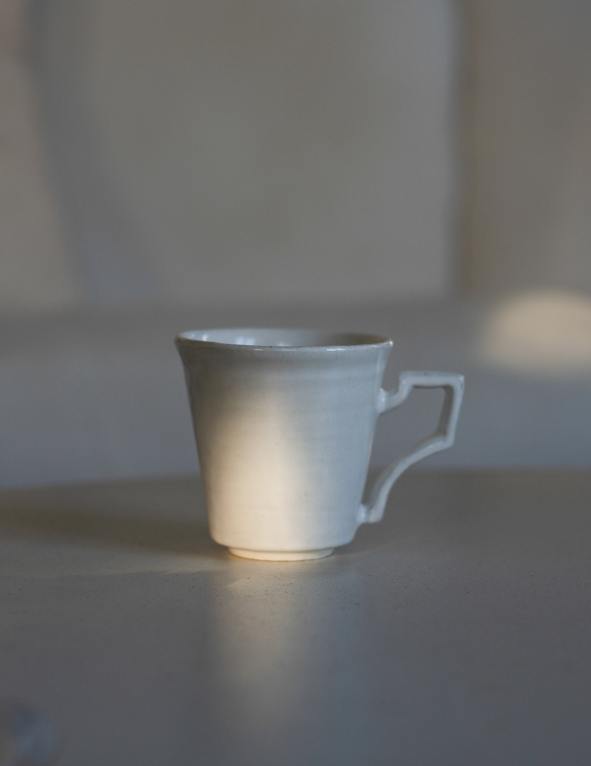 White Glazed Mug Cup