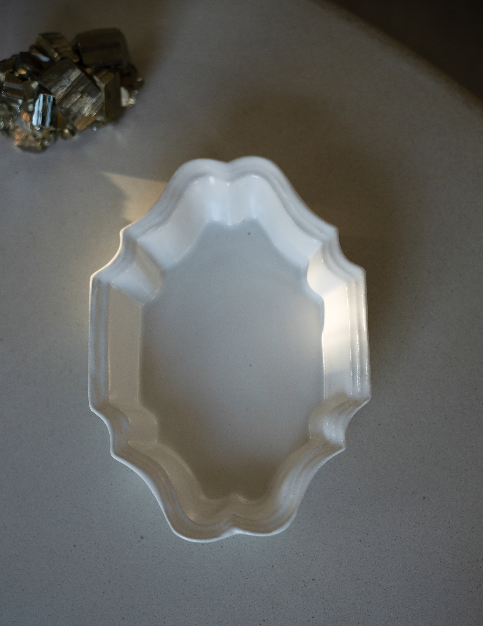 White Glazed Deep Square Plate