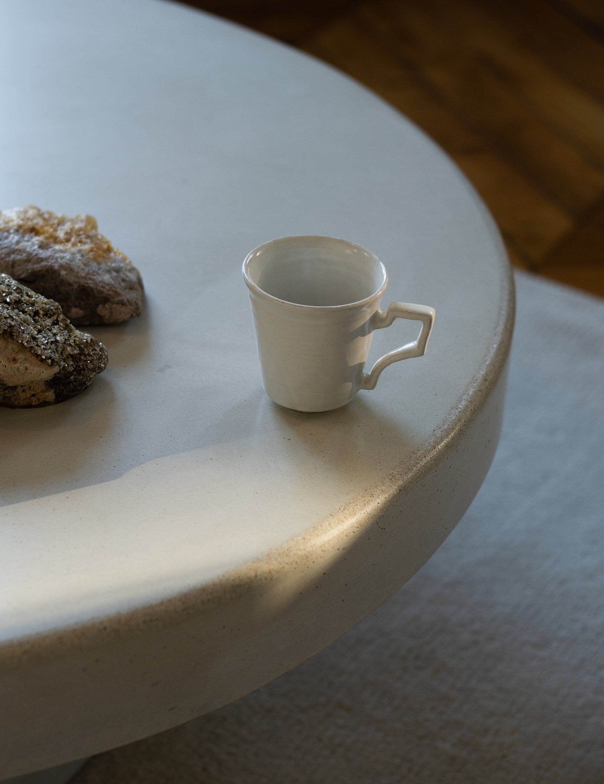 White Glazed Mug Cup