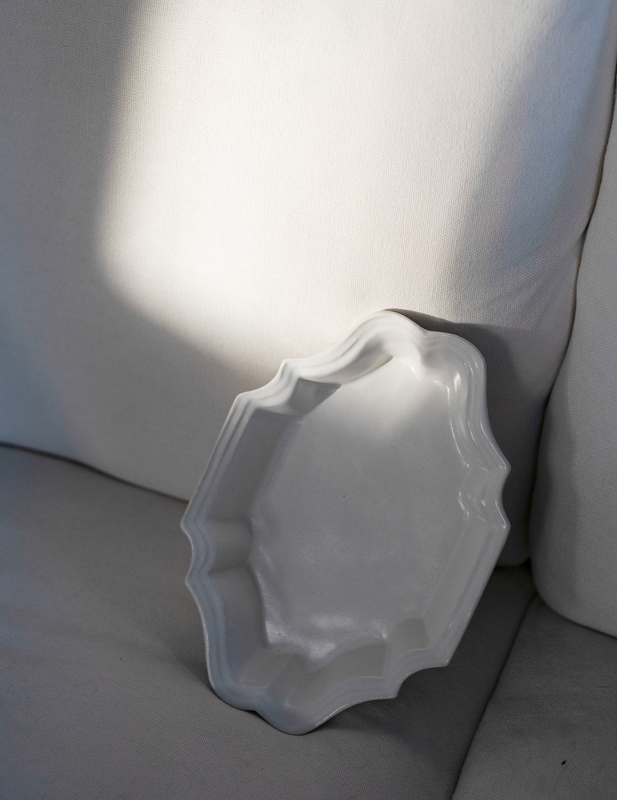 White Glazed Deep Square Plate