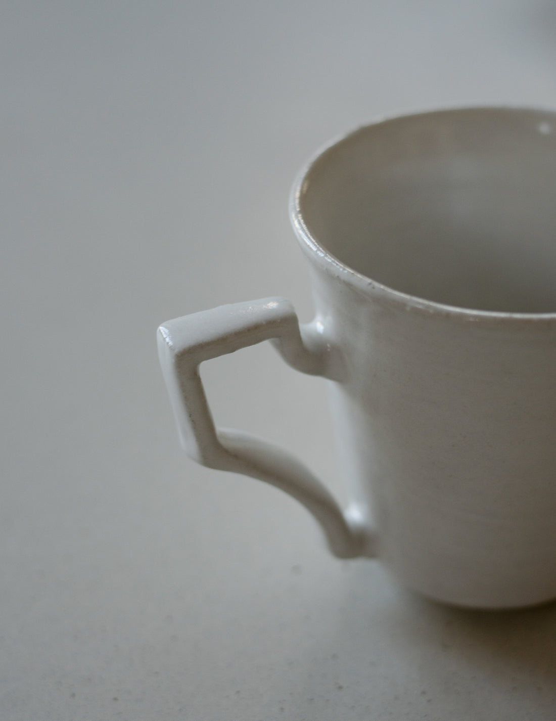 White Glazed Mug Cup