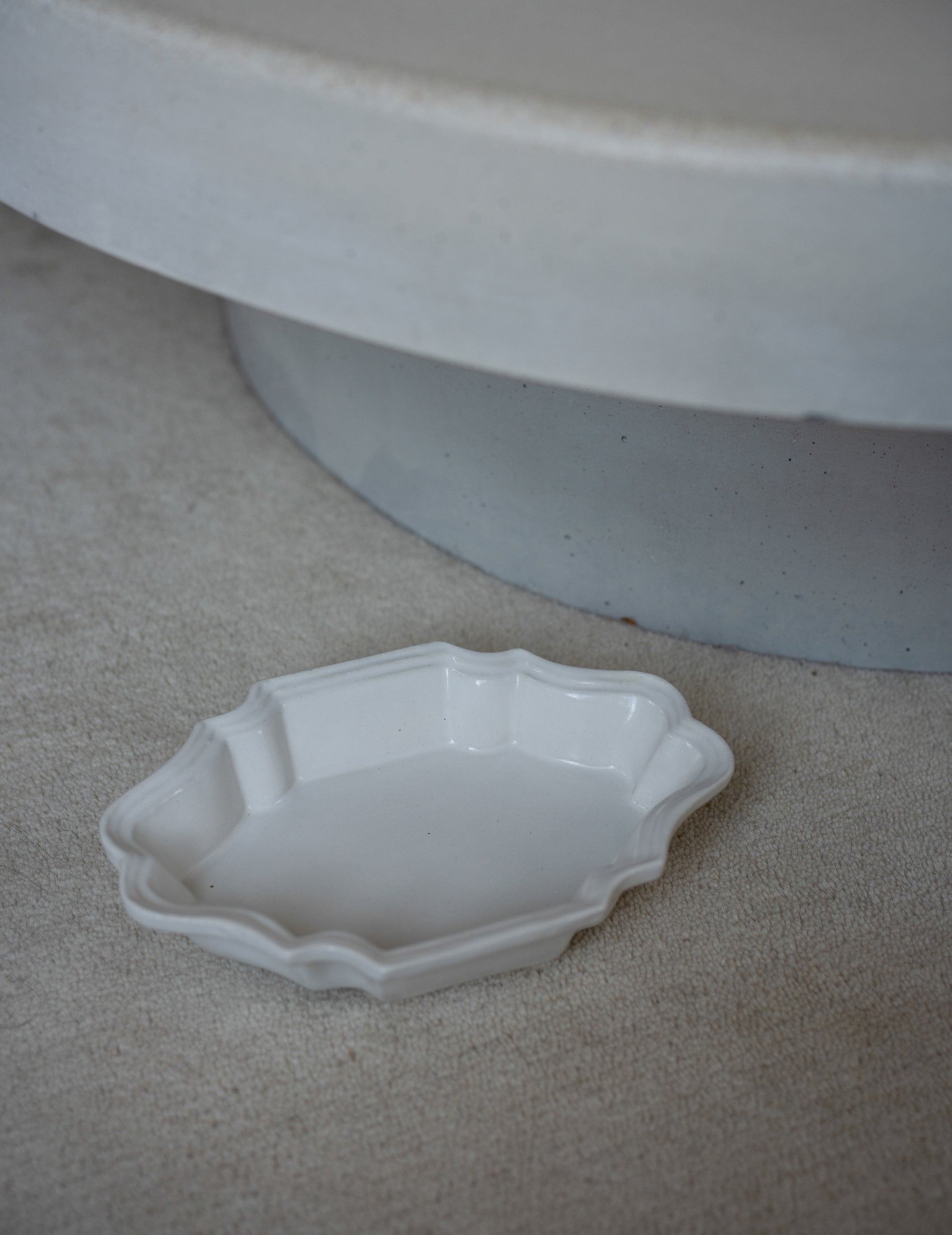 White Glazed Deep Square Plate