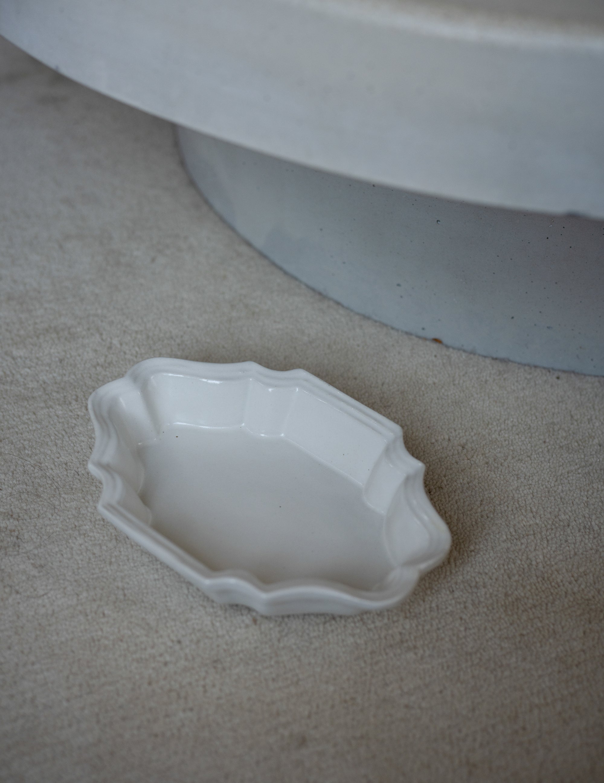 White Glazed Deep Square Plate