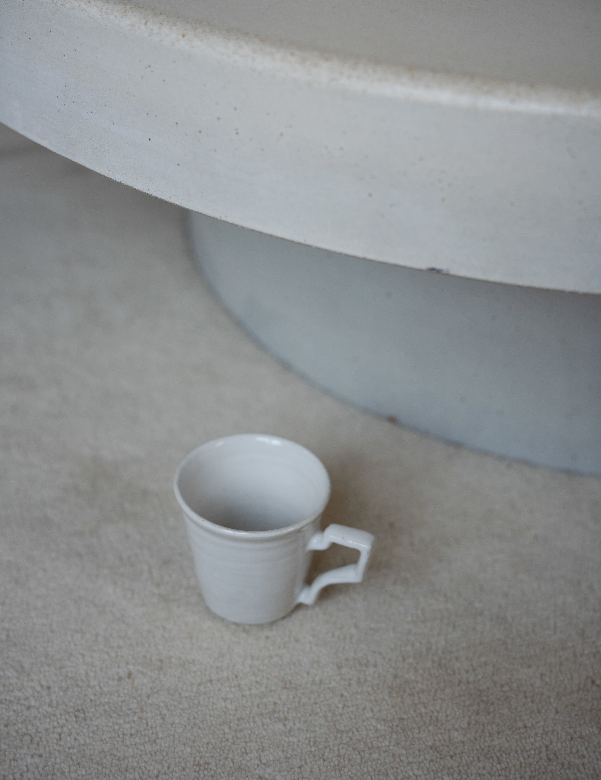 White Glazed Mug Cup