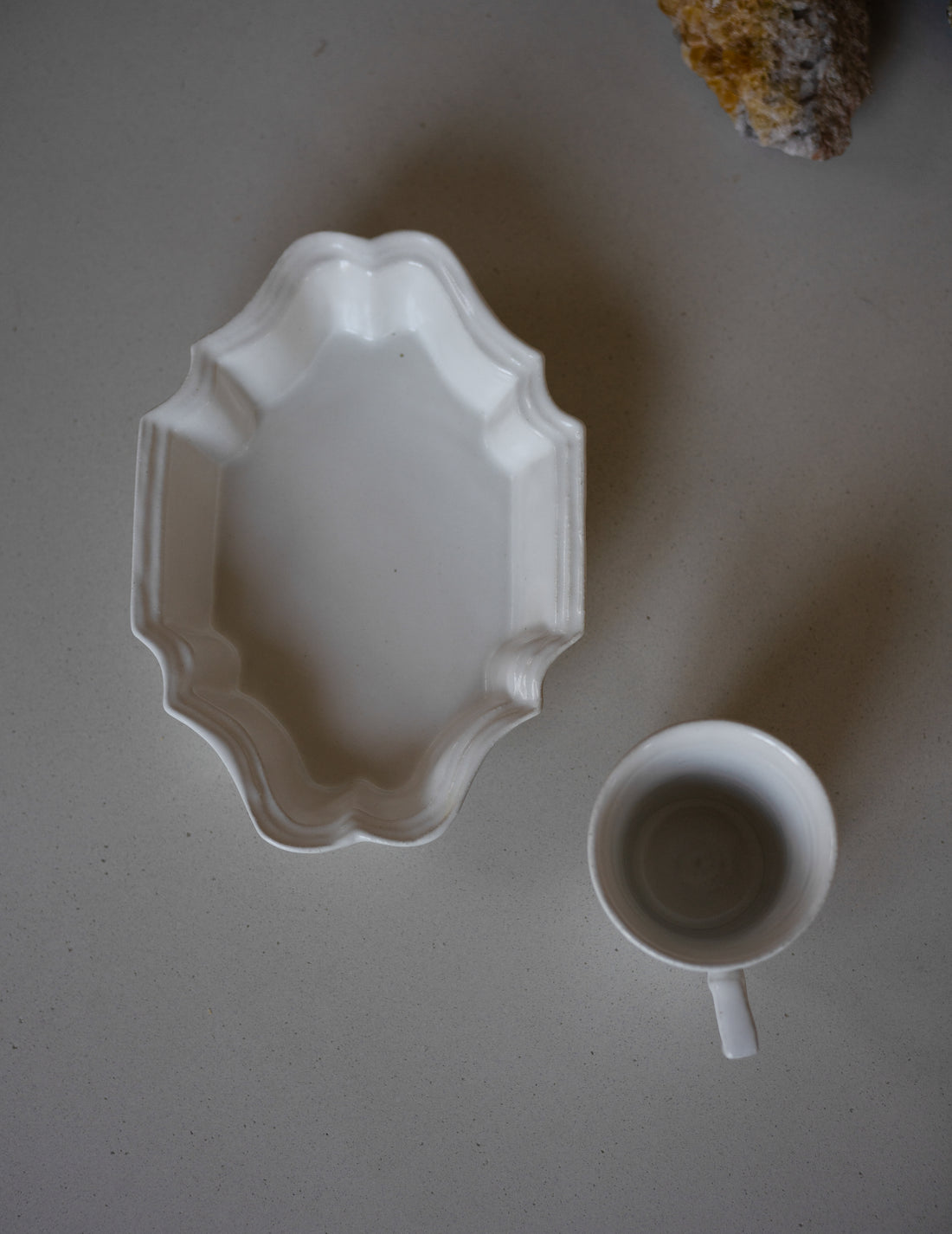 White Glazed Mug Cup