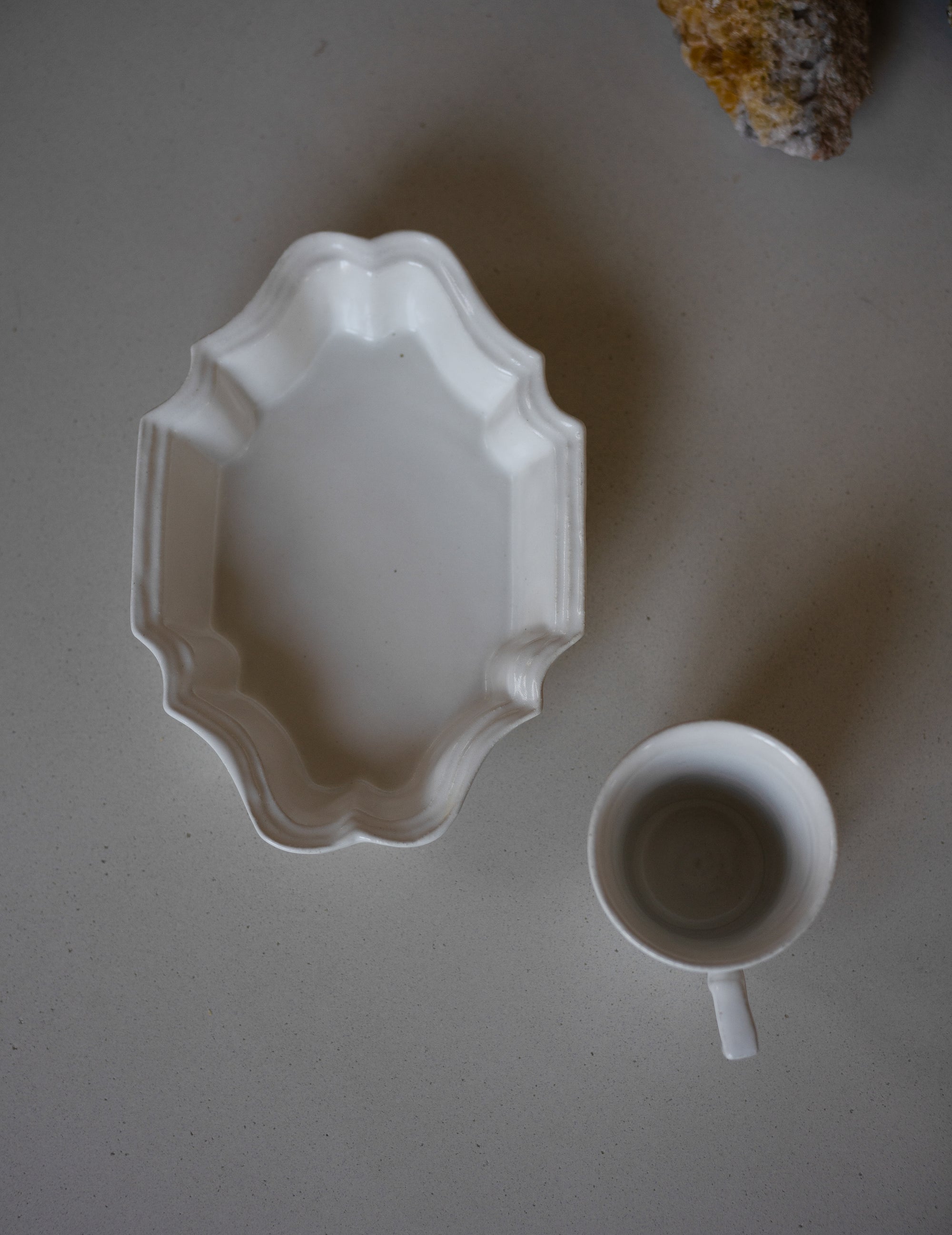 White Glazed Mug Cup