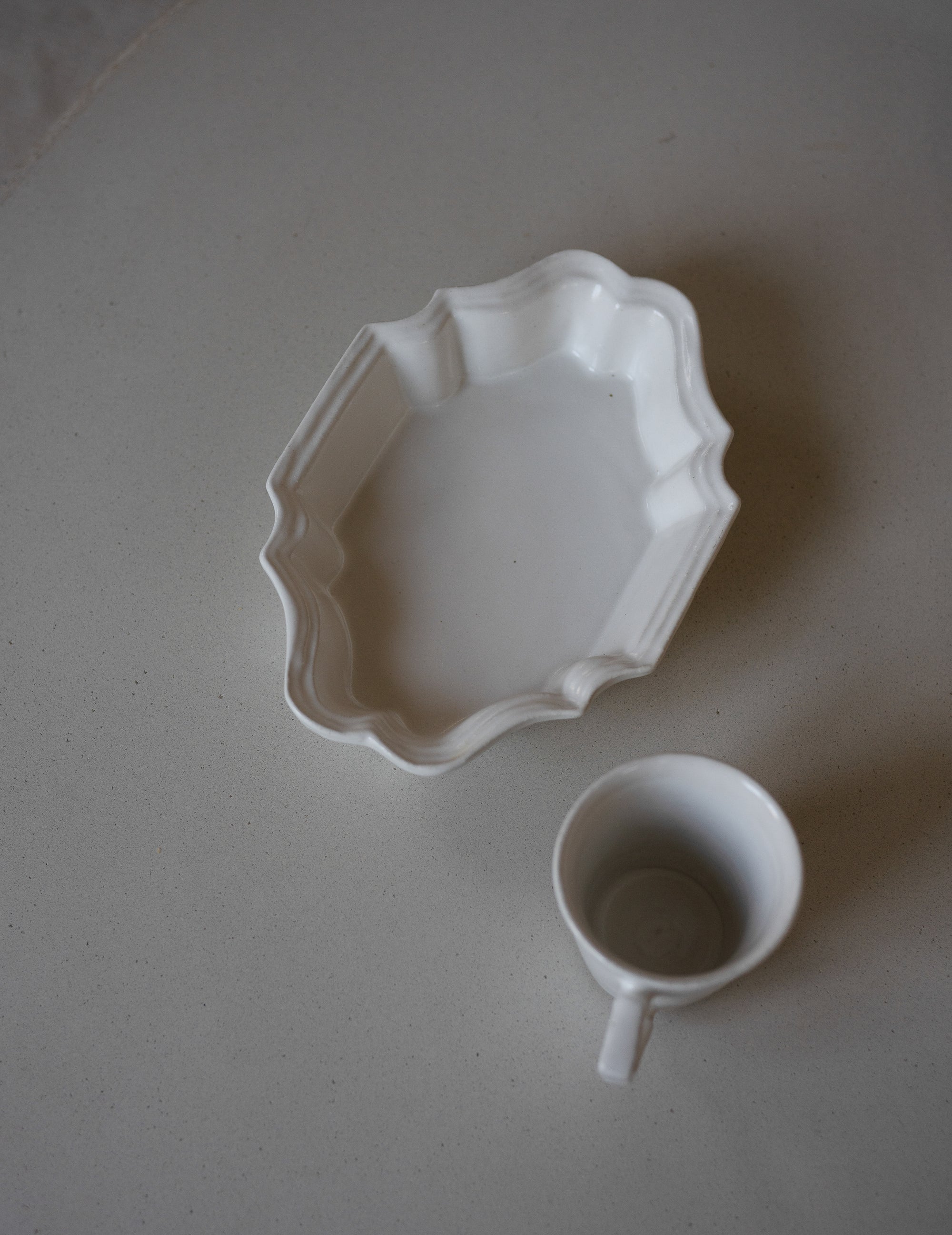 White Glazed Deep Square Plate