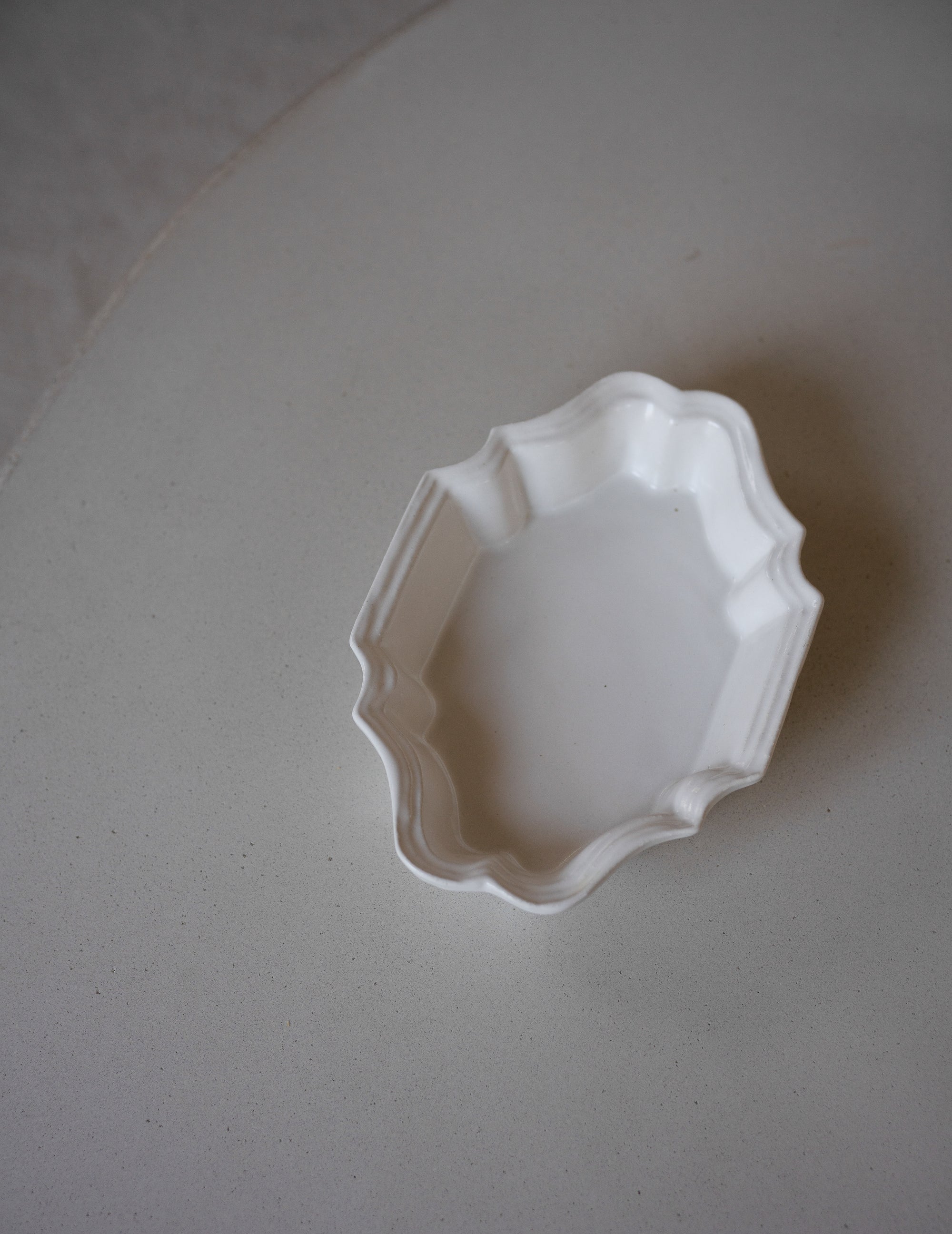 White Glazed Deep Square Plate