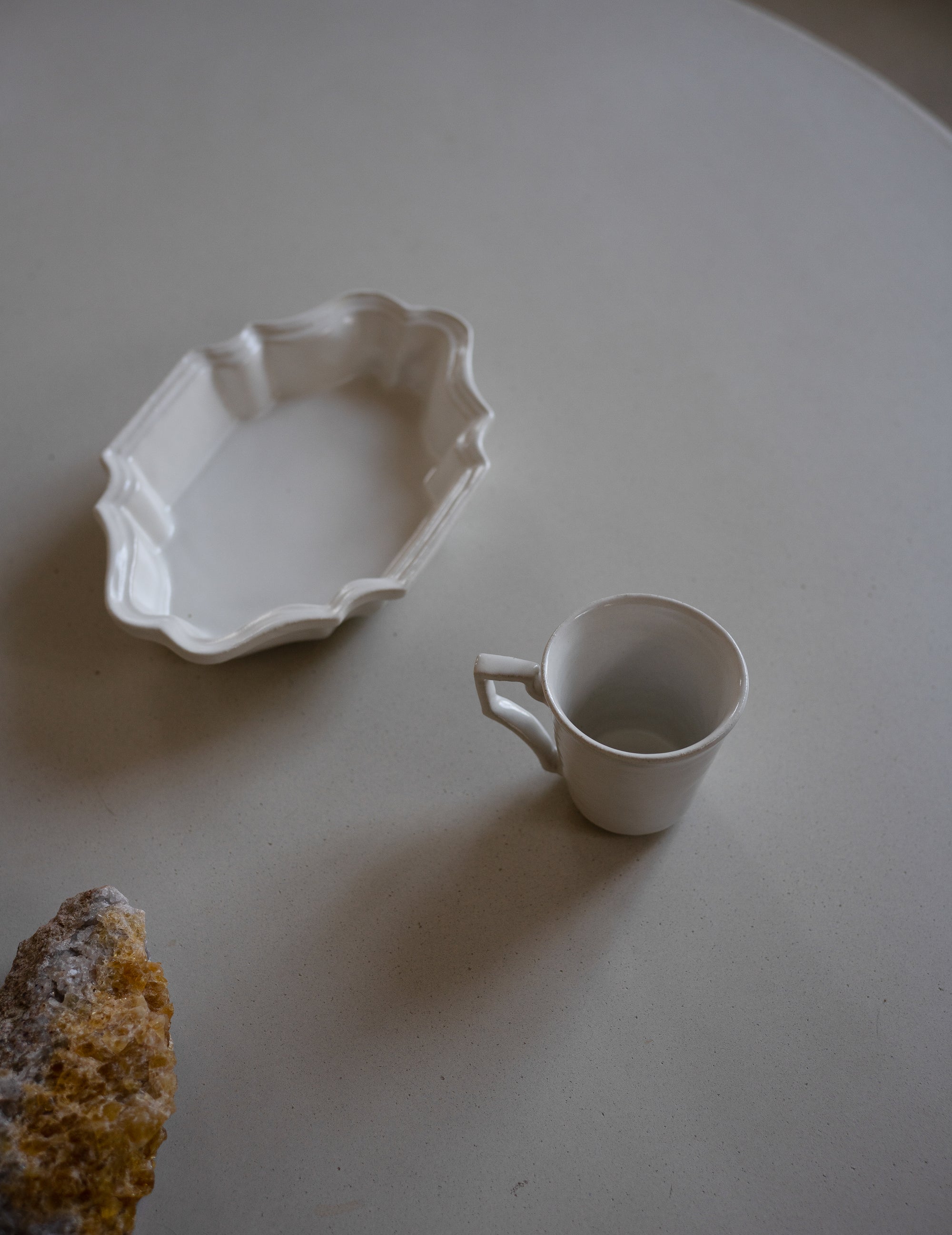 White Glazed Mug Cup