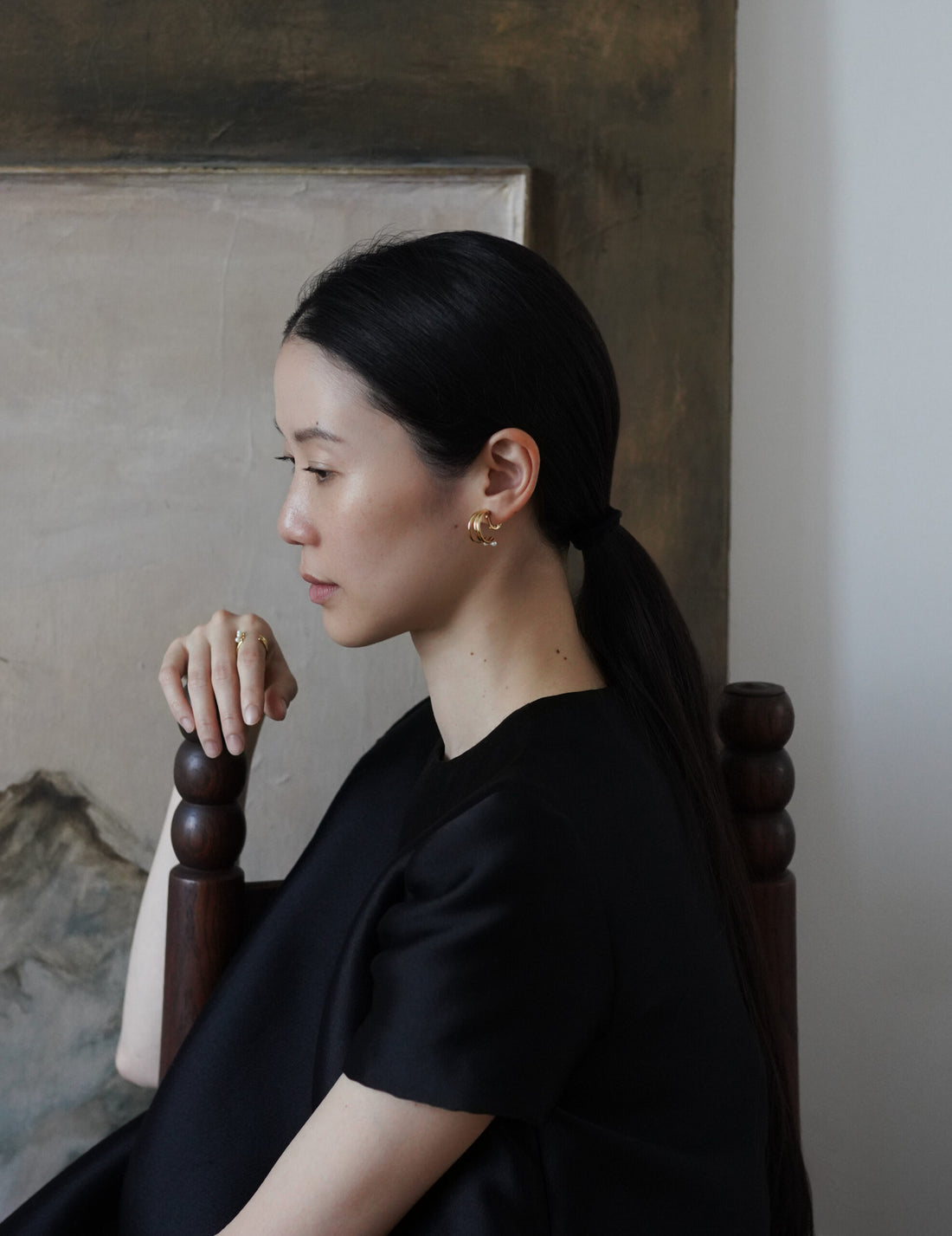 mature.02 Clip-On Earrings・Gold