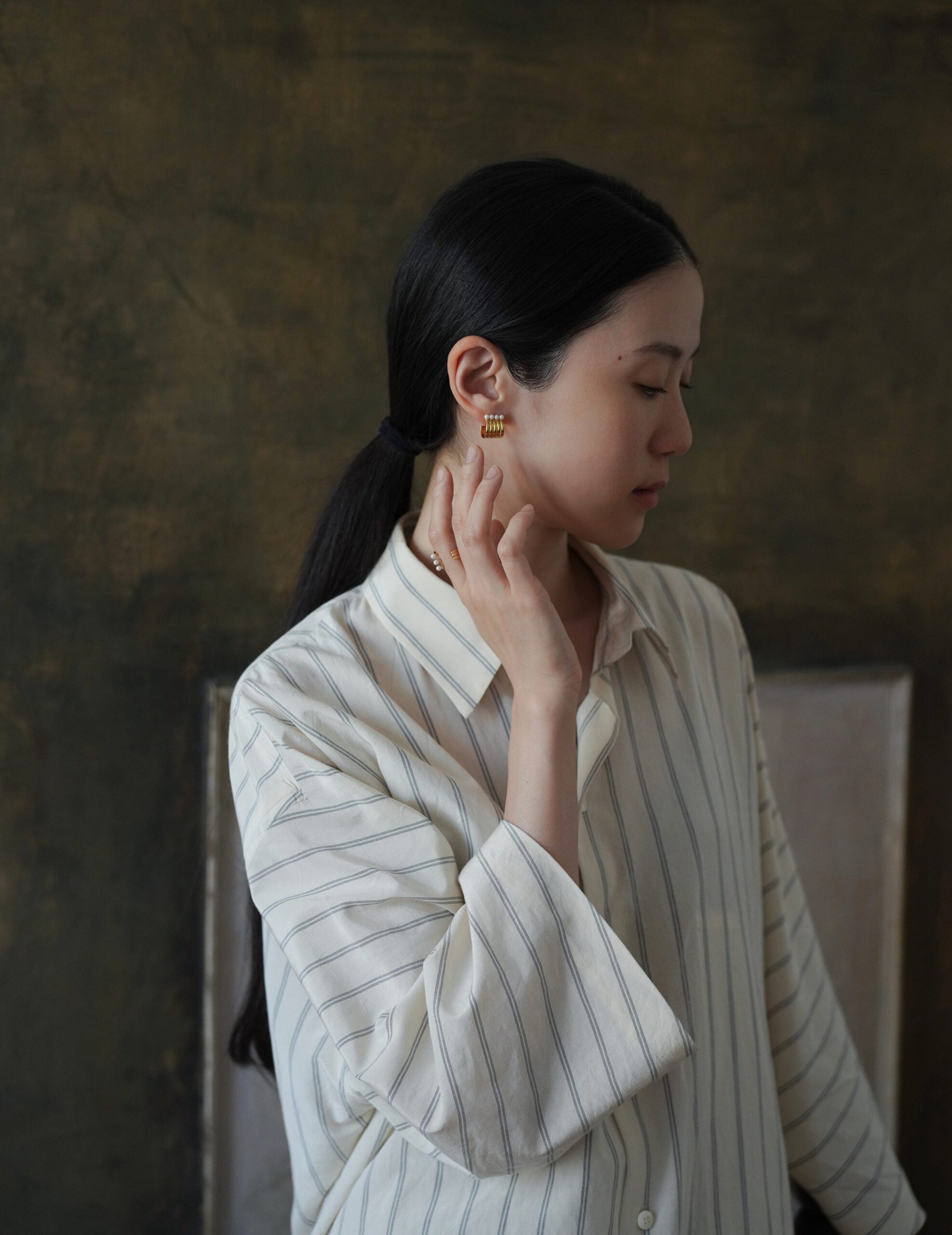 mature.01 耳釘・金色