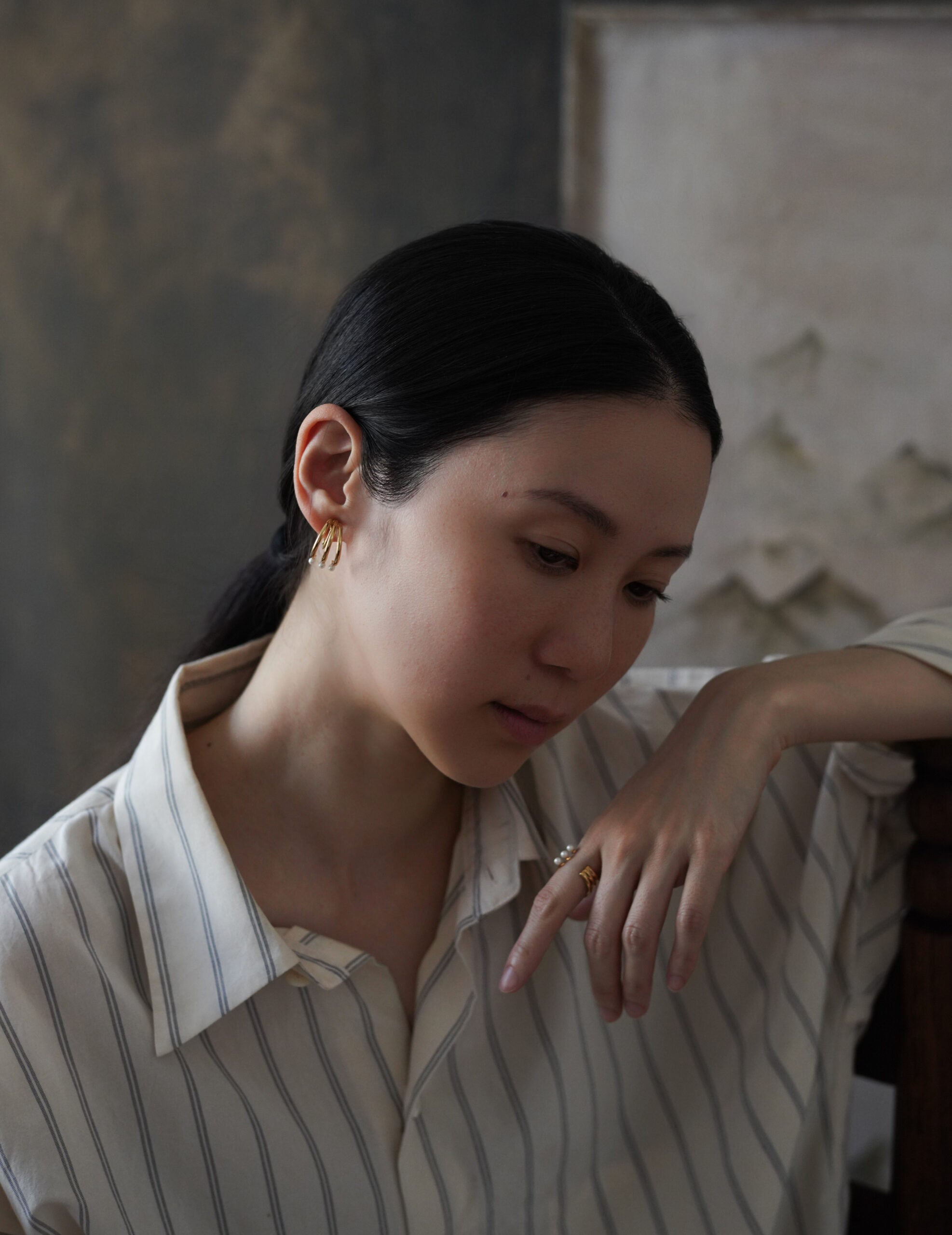 mature.03 耳骨夾／尾戒・金色