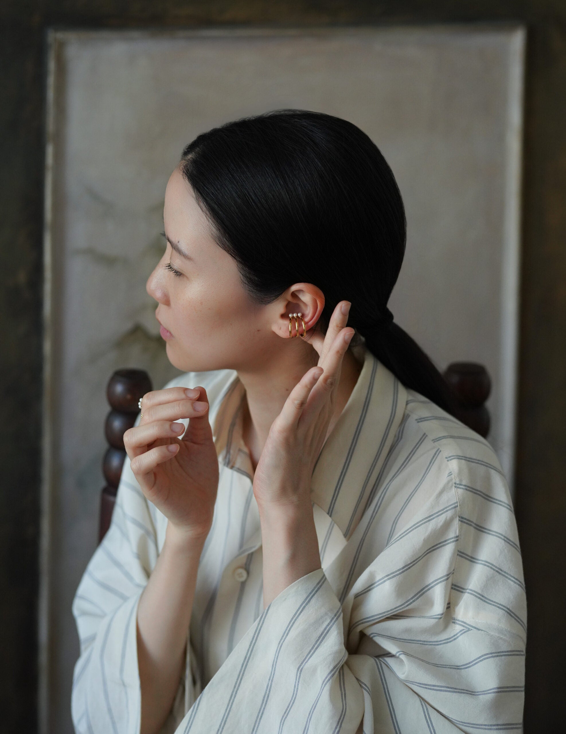 mature.03 耳骨夾／尾戒・金色